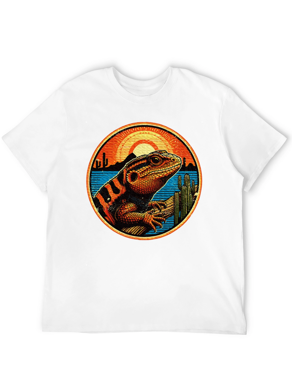 Lizard Desert Sunset Graphic Tee