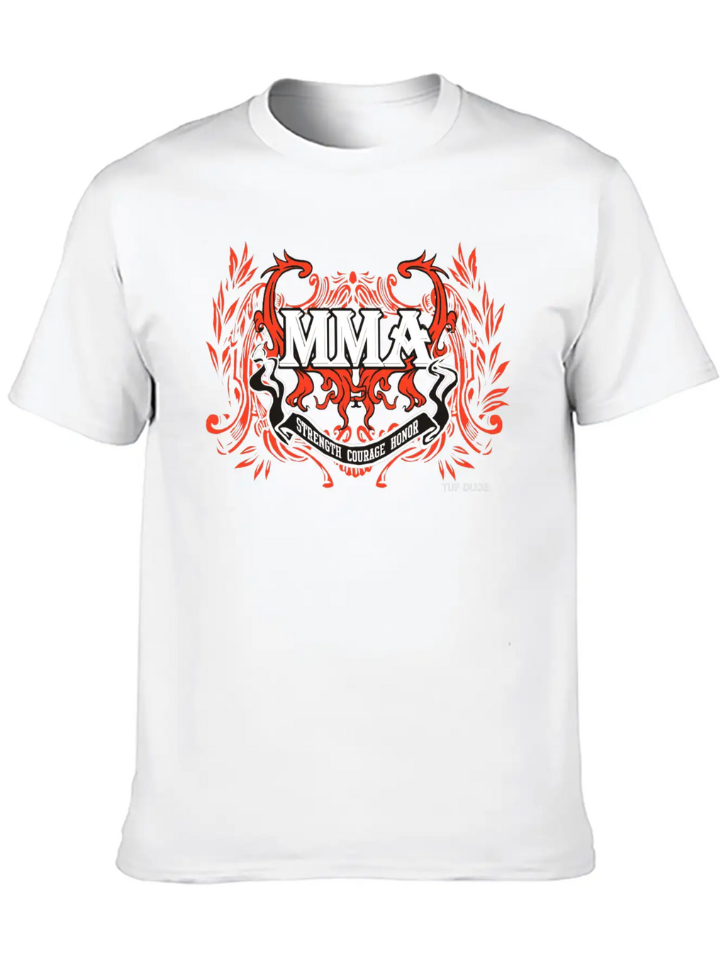 MMA - Courage__wb Classic Fit Graphic Tee For Daily Comfort – Unisex Cotton Shirt