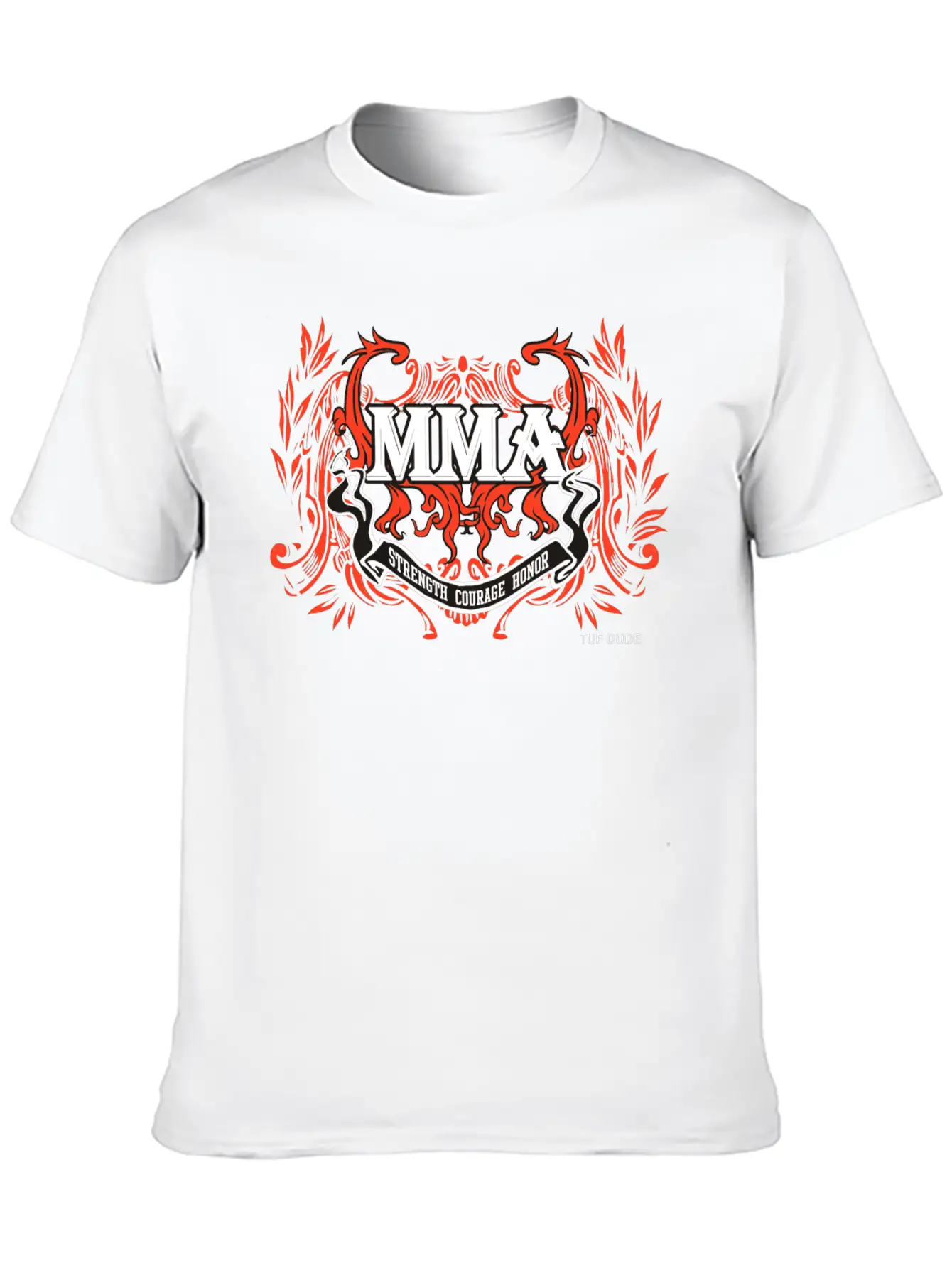 MMA - Courage__wb Classic Fit Graphic Tee For Daily Comfort – Unisex Cotton Shirt