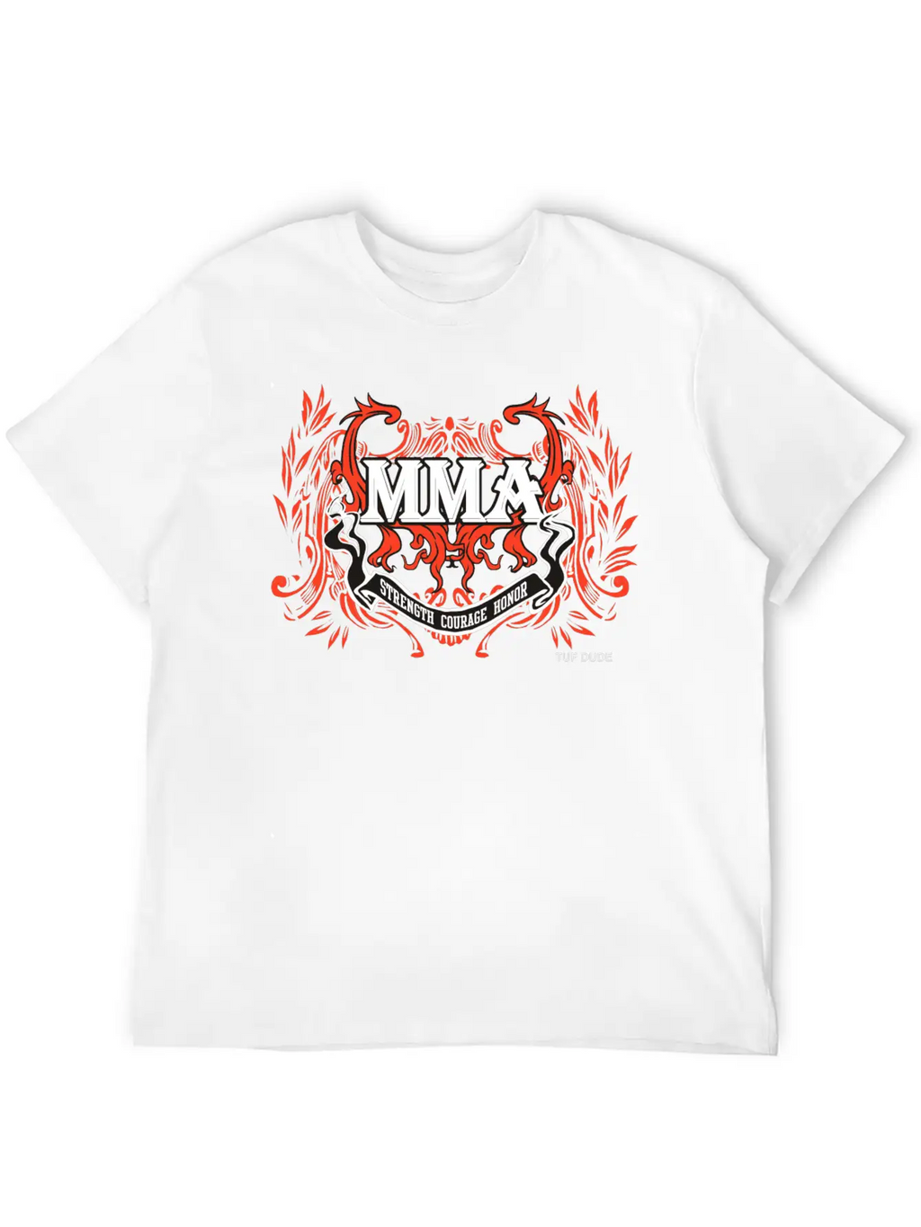 MMA - Courage__wb Classic Fit Graphic Tee For Daily Comfort – Unisex Cotton Shirt