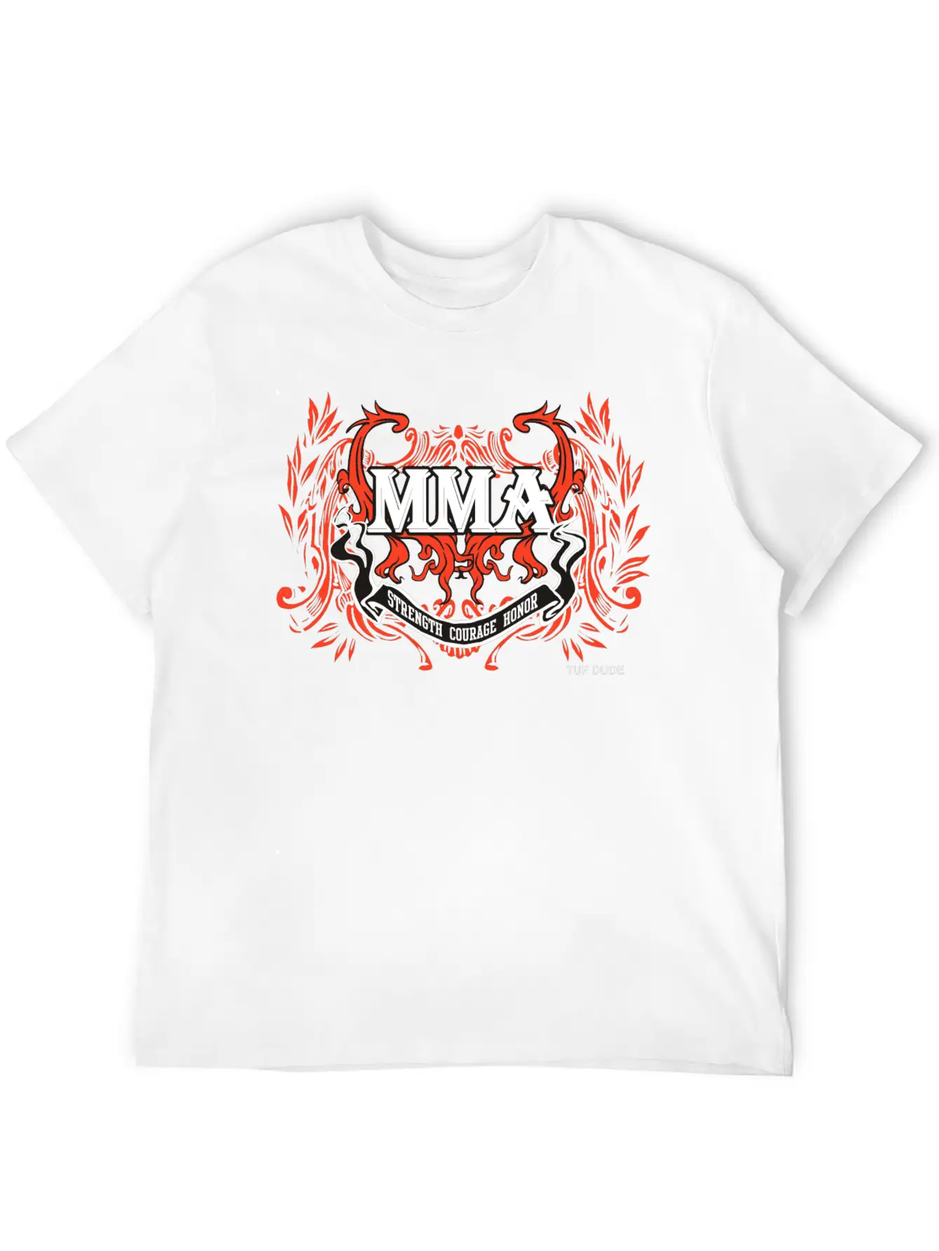 MMA - Courage__wb Classic Fit Graphic Tee For Daily Comfort – Unisex Cotton Shirt