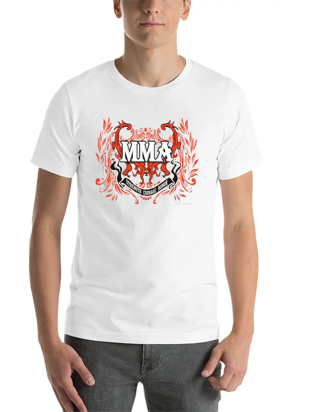 MMA - Courage__wb Classic Fit Graphic Tee For Daily Comfort – Unisex Cotton Shirt