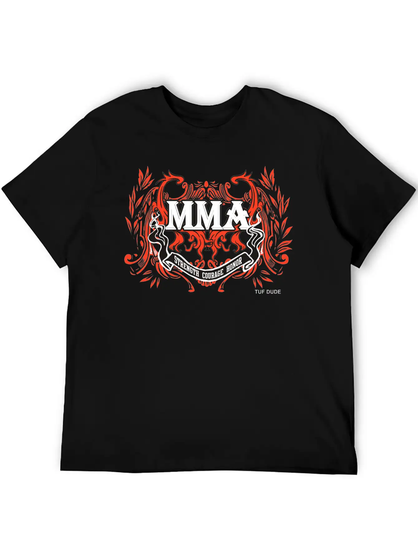 MMA - Courage__wb Classic Fit Graphic Tee For Daily Comfort – Unisex Cotton Shirt