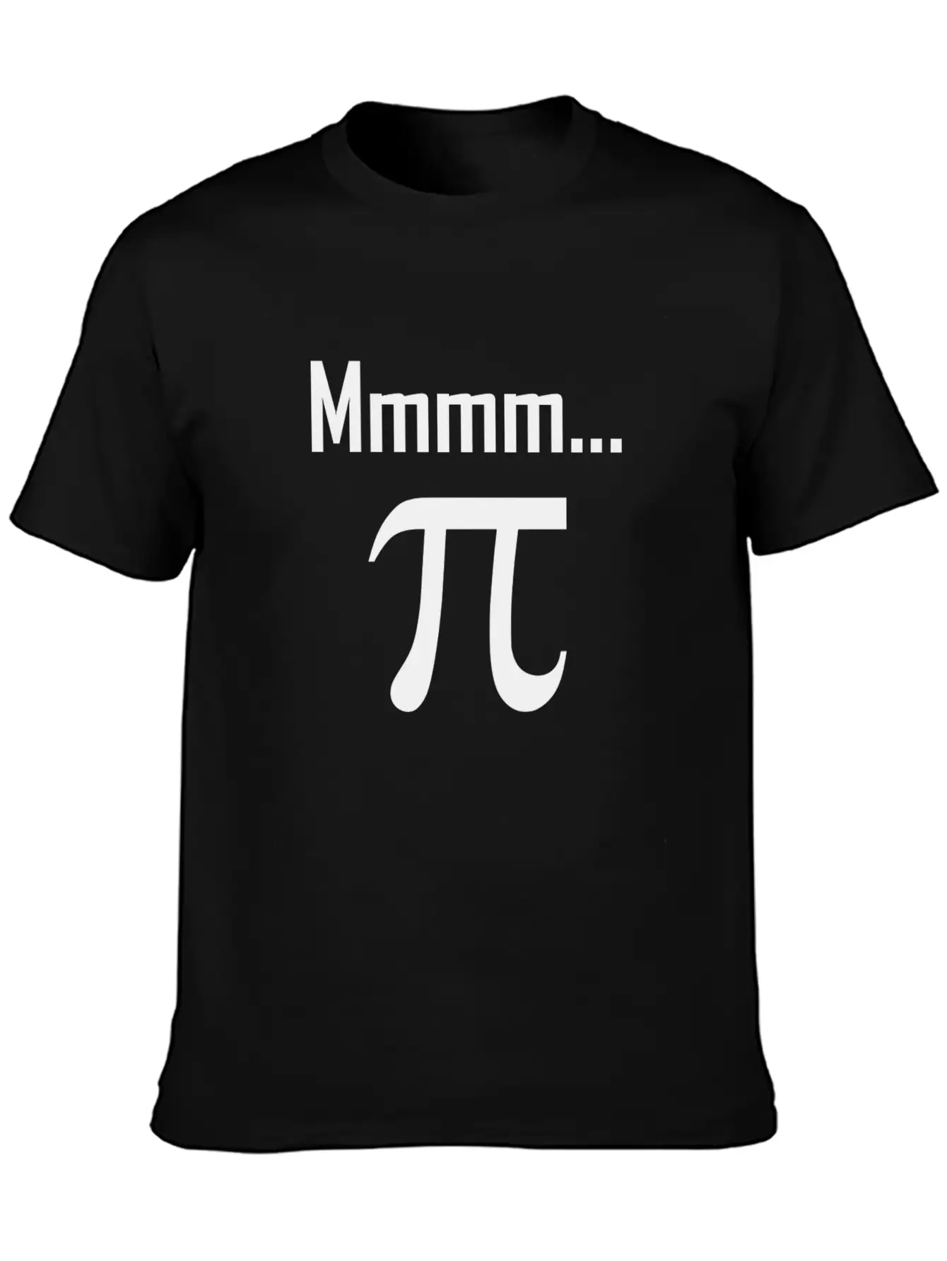 Mmm Pi Symbol Nerd Funny Unisex Short Sleeve Soft Cotton T-Shirt – Casual Everyday Wear