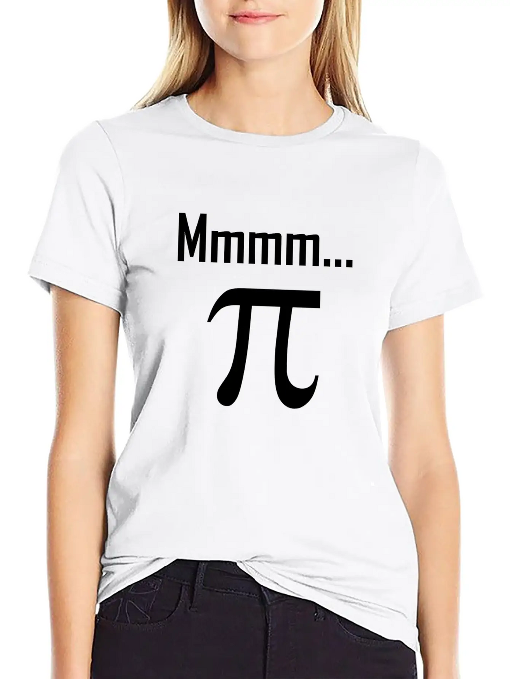 Mmm Pi Symbol Nerd Funny Unisex Short Sleeve Soft Cotton T-Shirt – Casual Everyday Wear