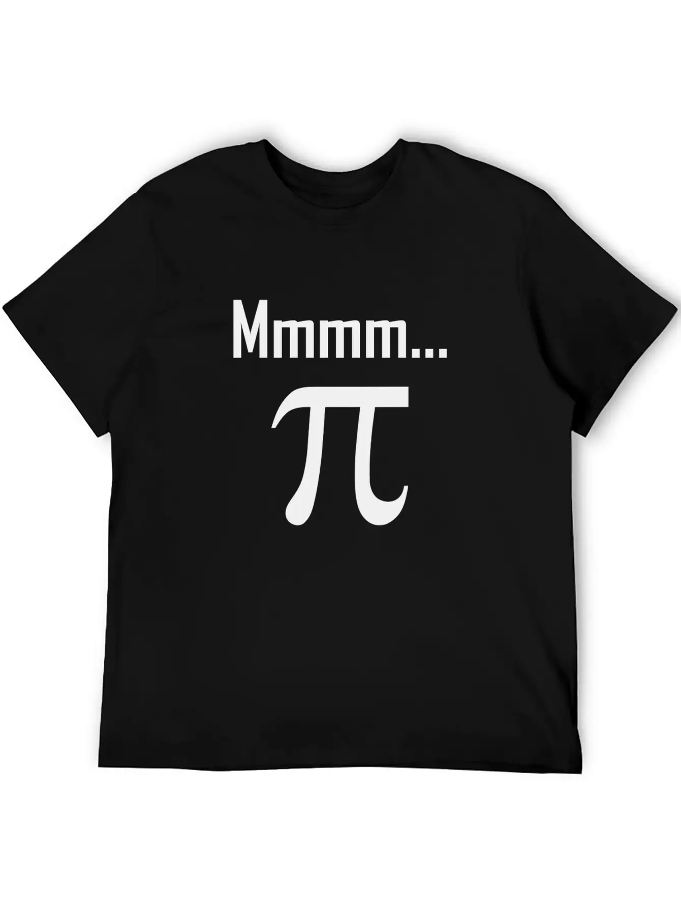 Mmm Pi Symbol Nerd Funny Unisex Short Sleeve Soft Cotton T-Shirt – Casual Everyday Wear