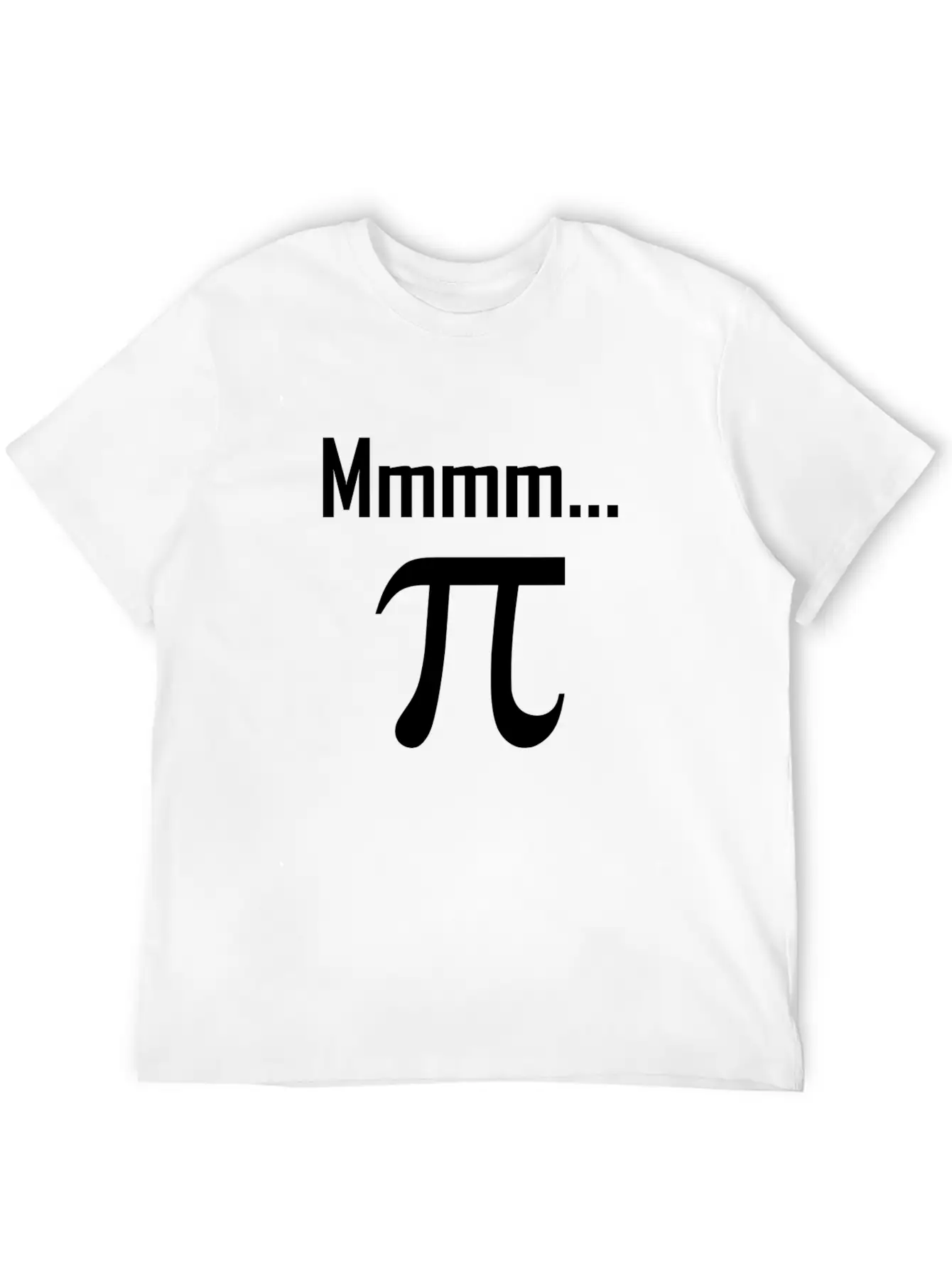 Mmm Pi Symbol Nerd Funny Unisex Short Sleeve Soft Cotton T-Shirt – Casual Everyday Wear