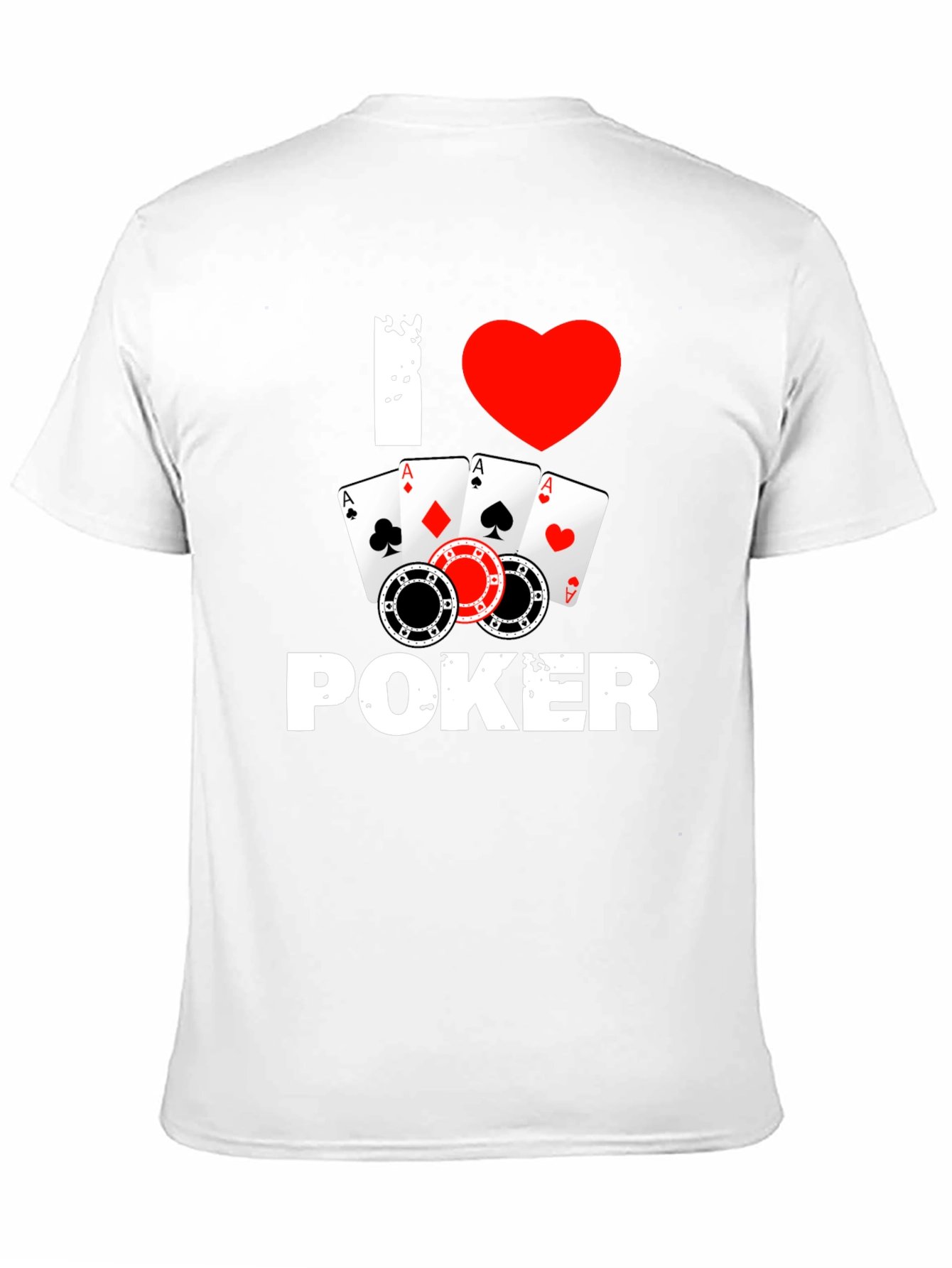I Love Poker T-Shirt - Card Game Tee