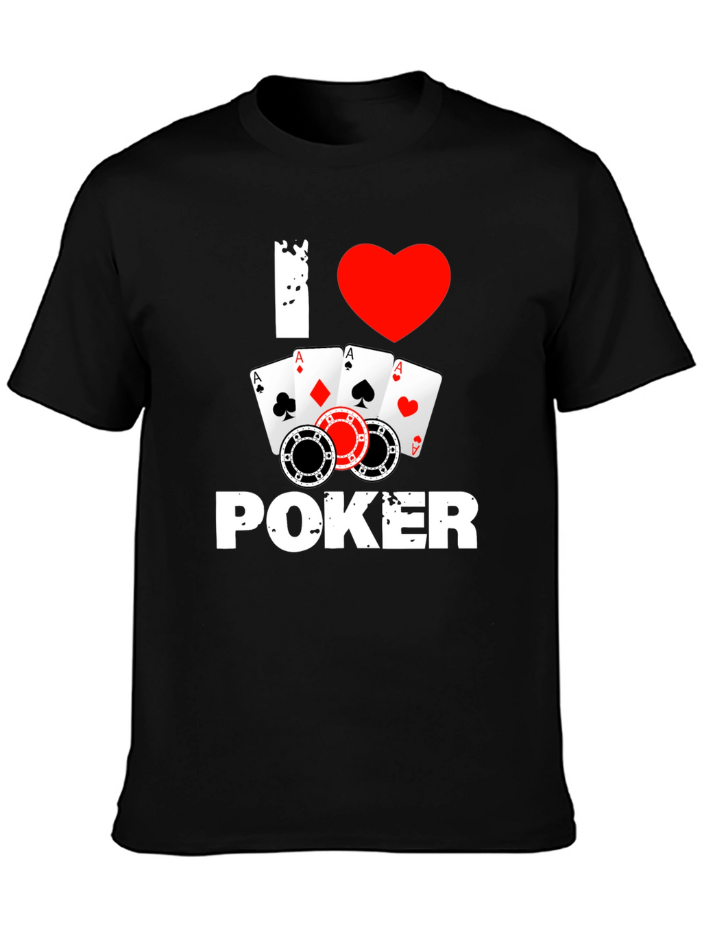 I Love Poker T-Shirt - Card Game Tee