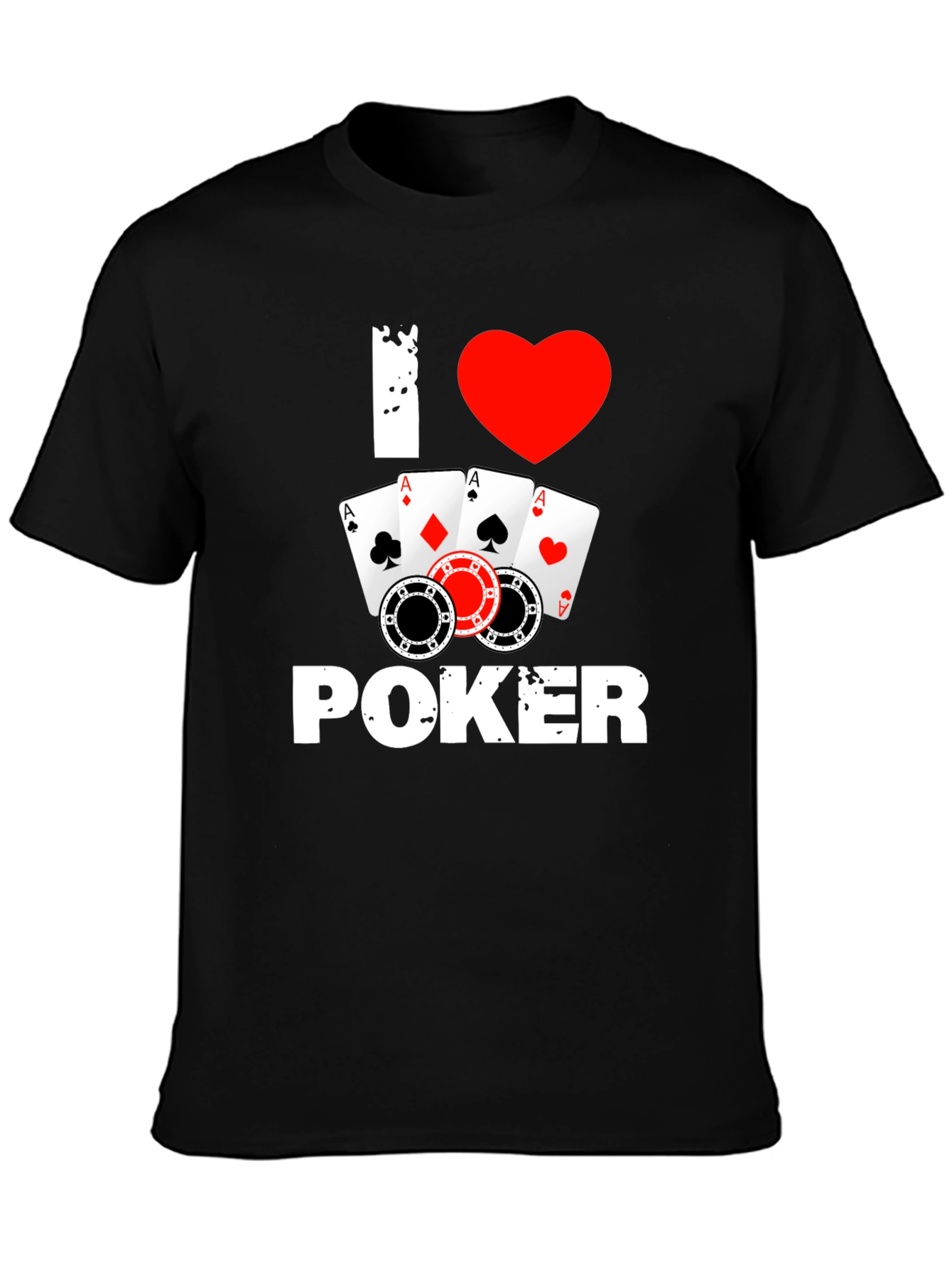 I Love Poker T-Shirt - Card Game Tee