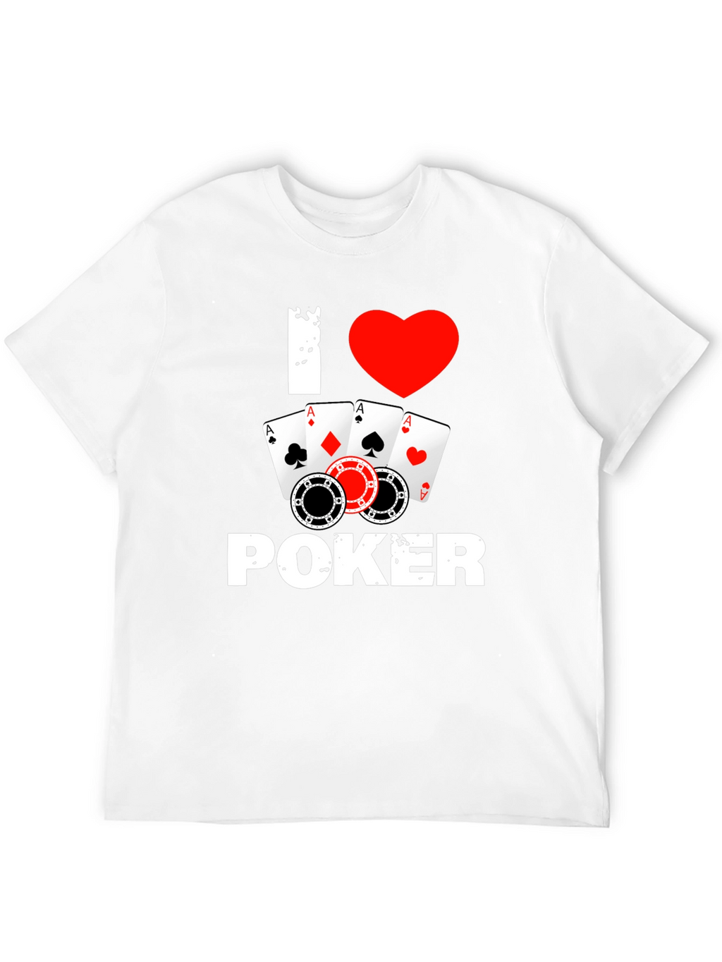I Love Poker T-Shirt - Card Game Tee
