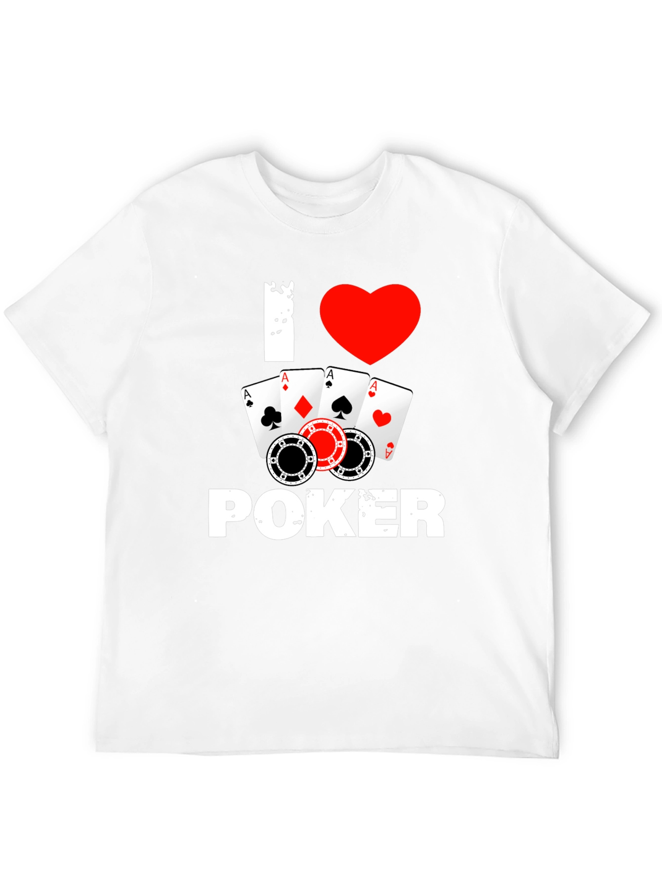 I Love Poker T-Shirt - Card Game Tee