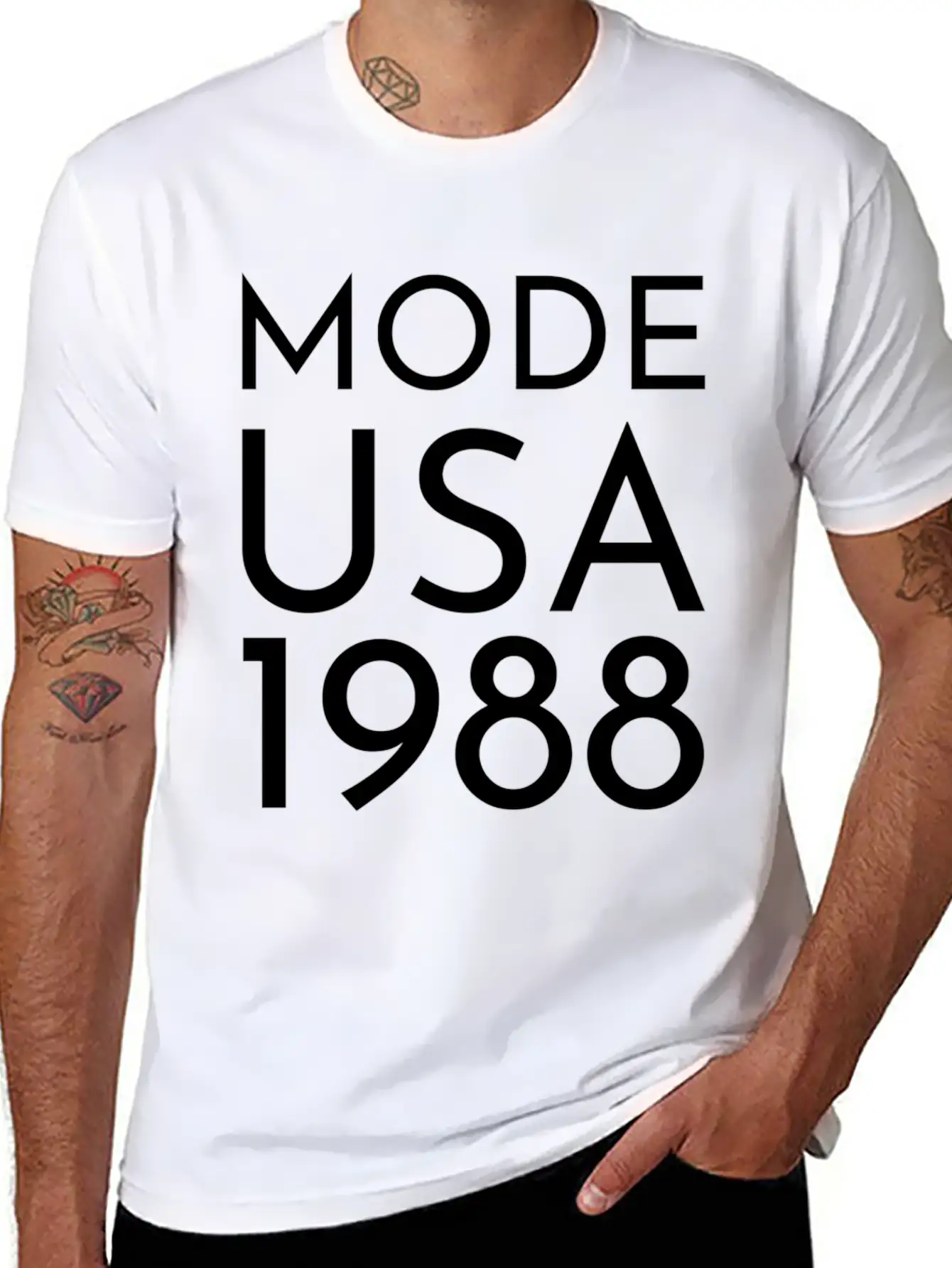 Mode Usa 1988 Masses Tour Unisex Casual T-Shirt – Clean Design For Daily Comfort