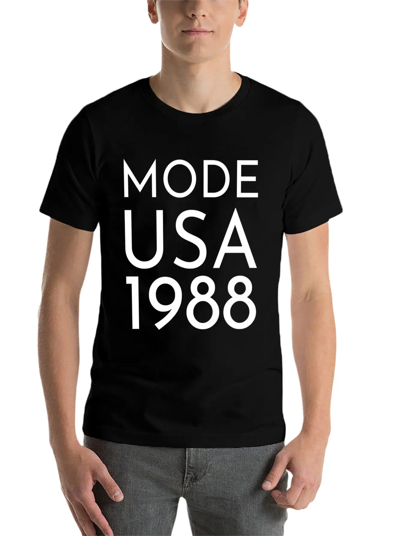 Mode Usa 1988 Masses Tour Unisex Casual T-Shirt – Clean Design For Daily Comfort