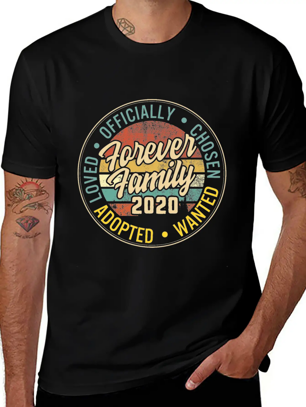 Modern Adoption Day, Family Matching Shirts, Unisex Short Sleeve Soft Cotton T-Shirt – Casual Everyday Wear