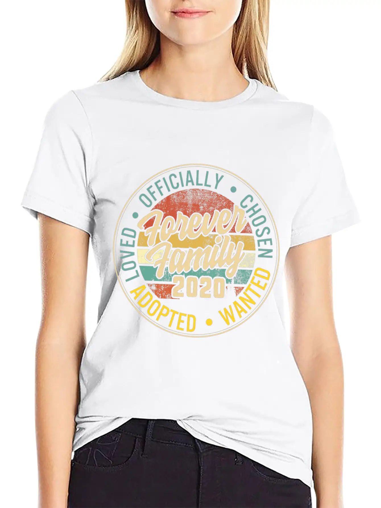 Modern Adoption Day, Family Matching Shirts, Unisex Short Sleeve Soft Cotton T-Shirt – Casual Everyday Wear