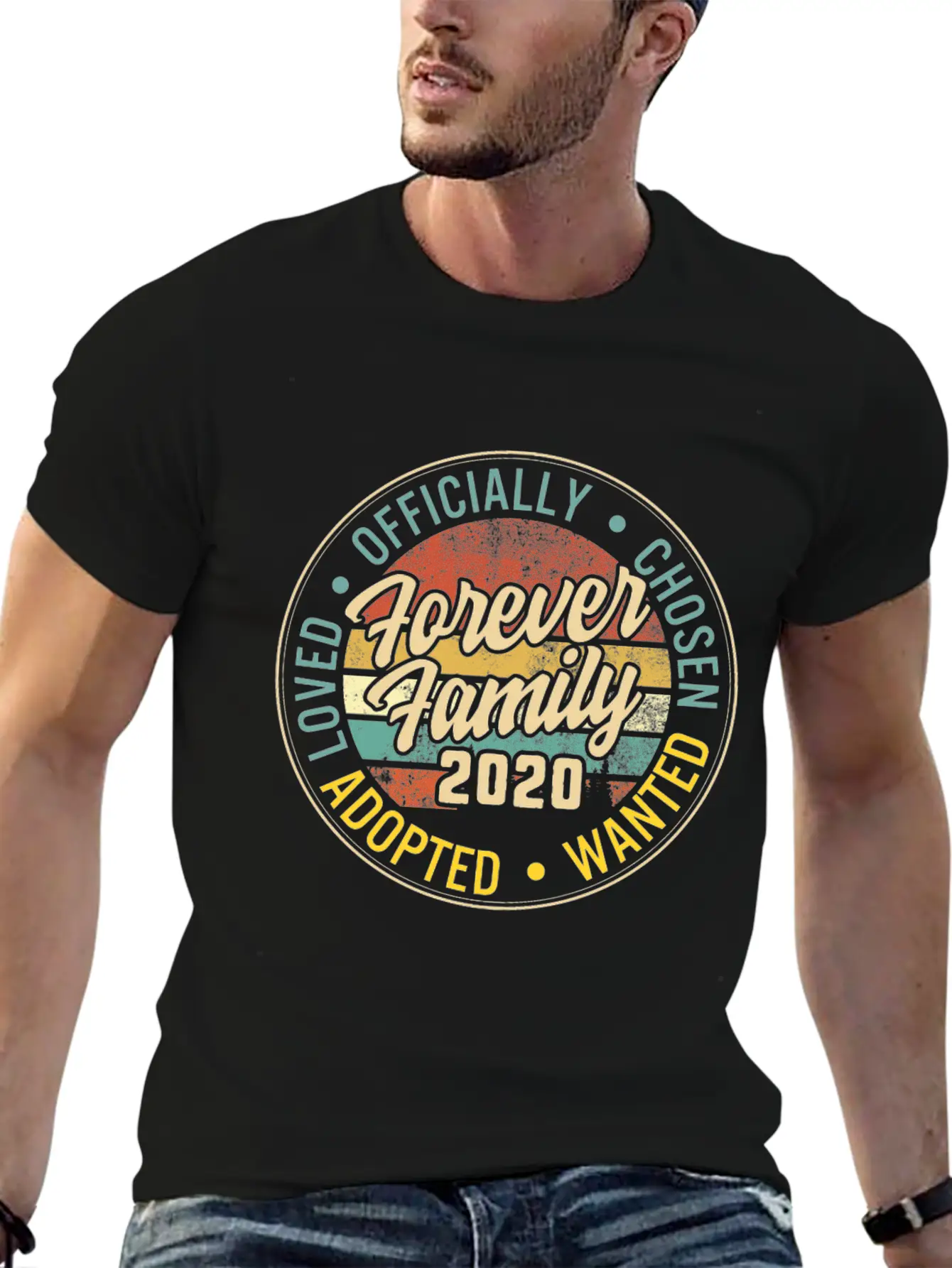 Modern Adoption Day, Family Matching Shirts, Unisex Short Sleeve Soft Cotton T-Shirt – Casual Everyday Wear