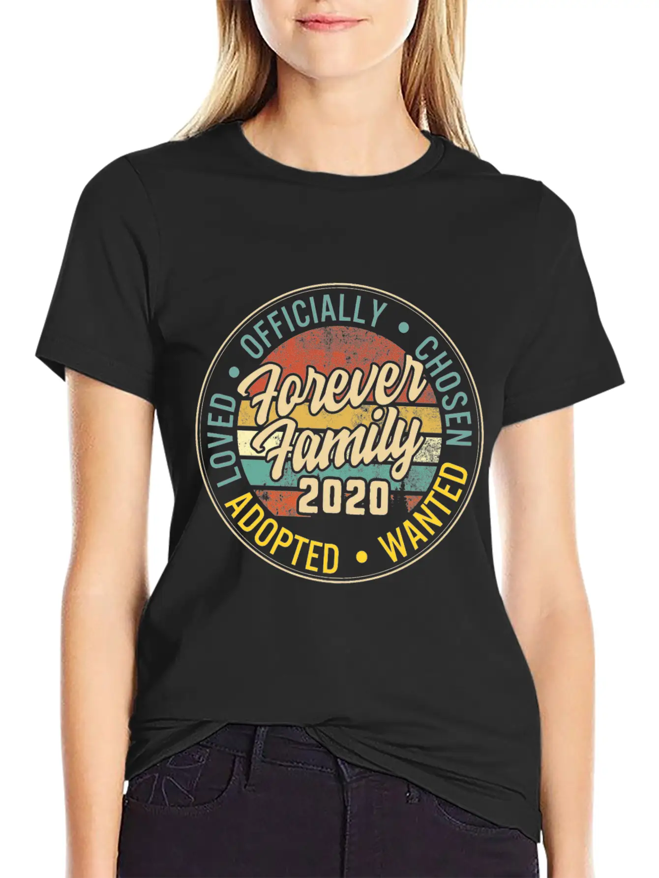 Modern Adoption Day, Family Matching Shirts, Unisex Short Sleeve Soft Cotton T-Shirt – Casual Everyday Wear