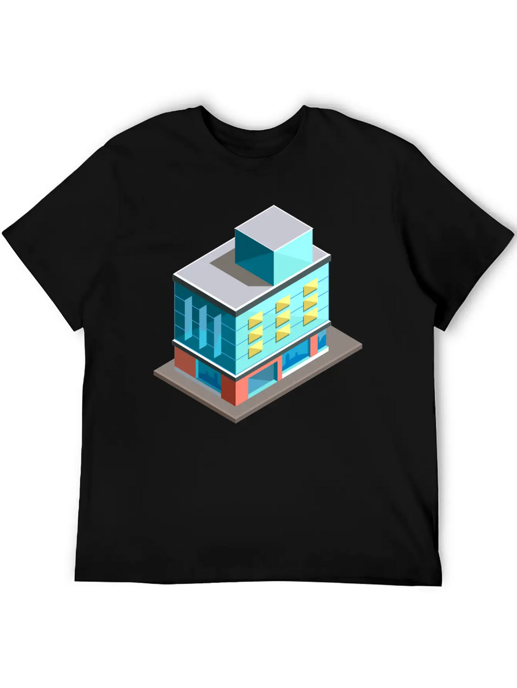 Modern Building Cartoon 02 Unisex Casual T-Shirt – Clean Design For Daily Comfort