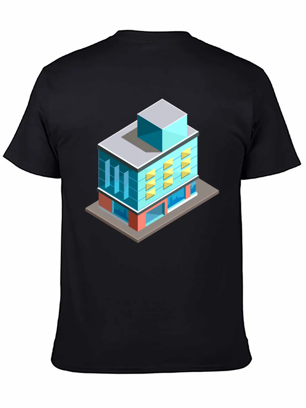 Modern Building Cartoon 02 Unisex Casual T-Shirt – Clean Design For Daily Comfort