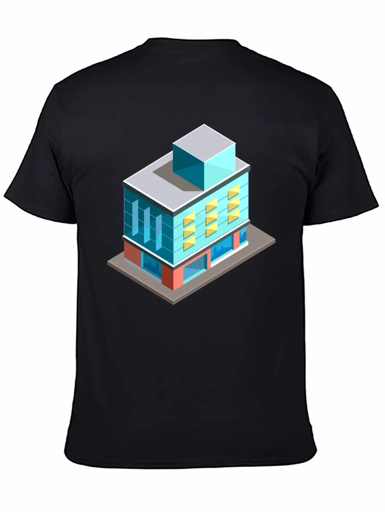 Modern Building Cartoon 02 Unisex Casual T-Shirt – Clean Design For Daily Comfort