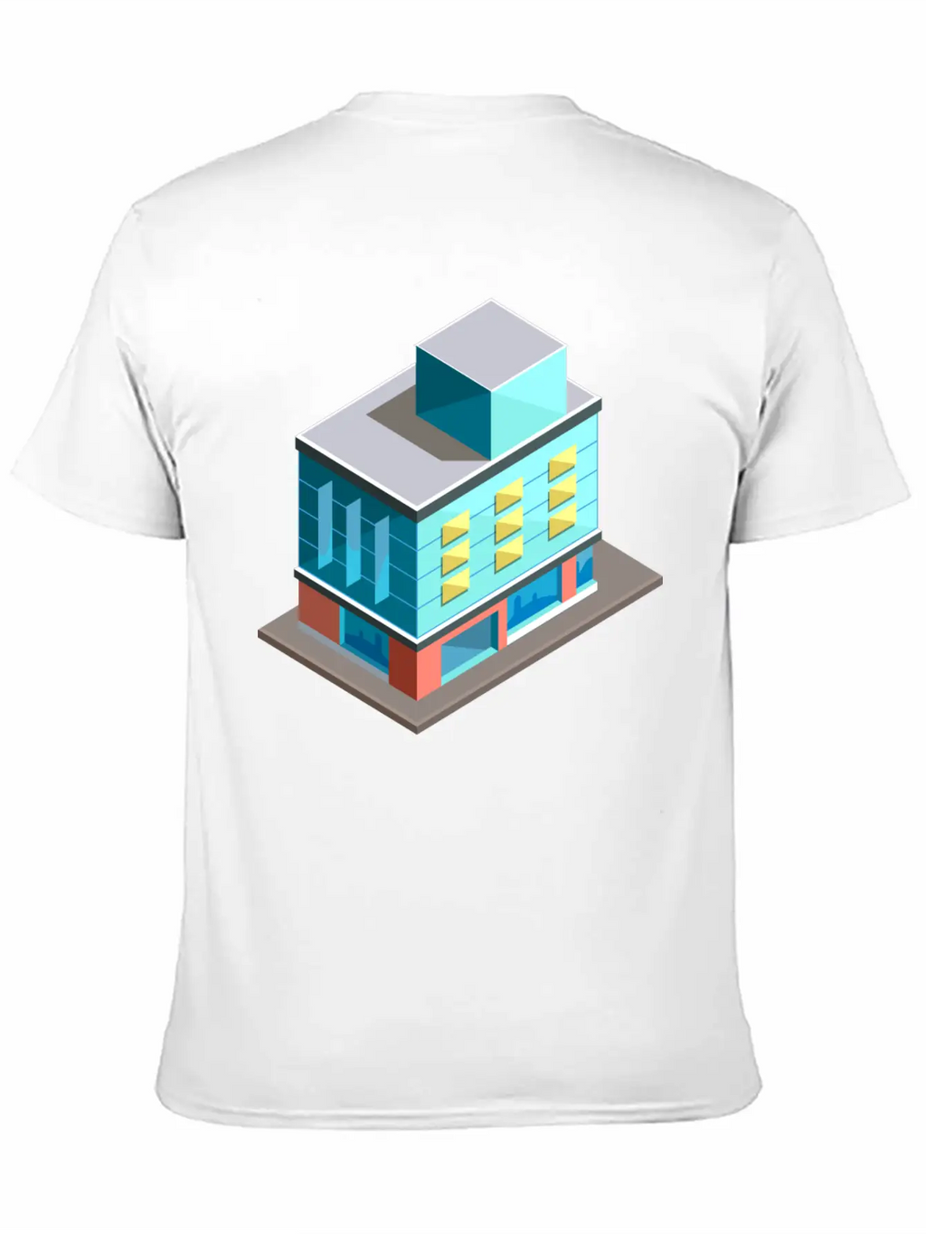 Modern Building Cartoon 02 Unisex Casual T-Shirt – Clean Design For Daily Comfort