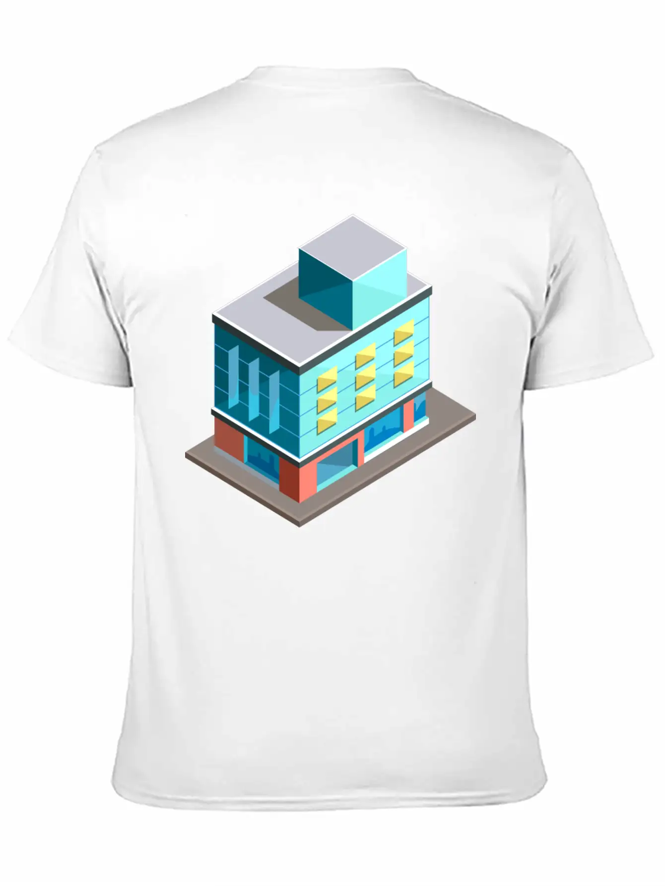 Modern Building Cartoon 02 Unisex Casual T-Shirt – Clean Design For Daily Comfort
