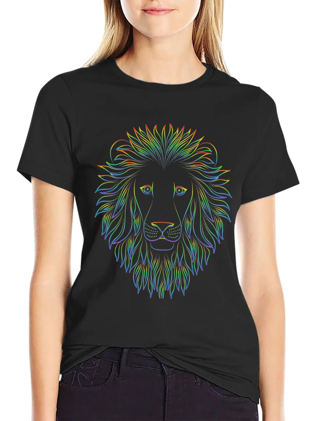 Modern Lion Unisex Short Sleeve Soft Cotton T-Shirt – Casual Everyday Wear