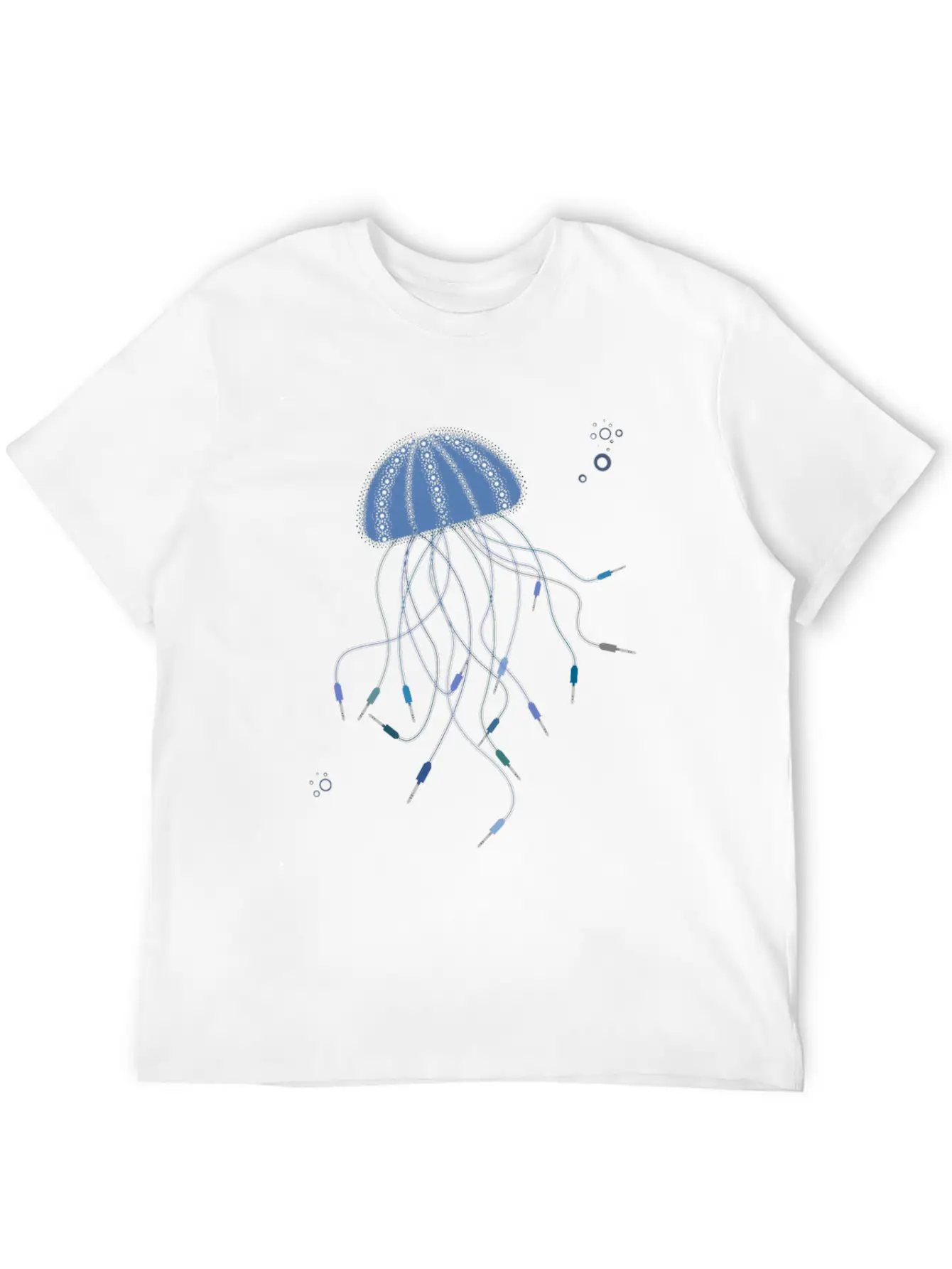 Modular Jellyfish Synthesizer Unisex Short Sleeve Soft Cotton T-Shirt – Casual Everyday Wear