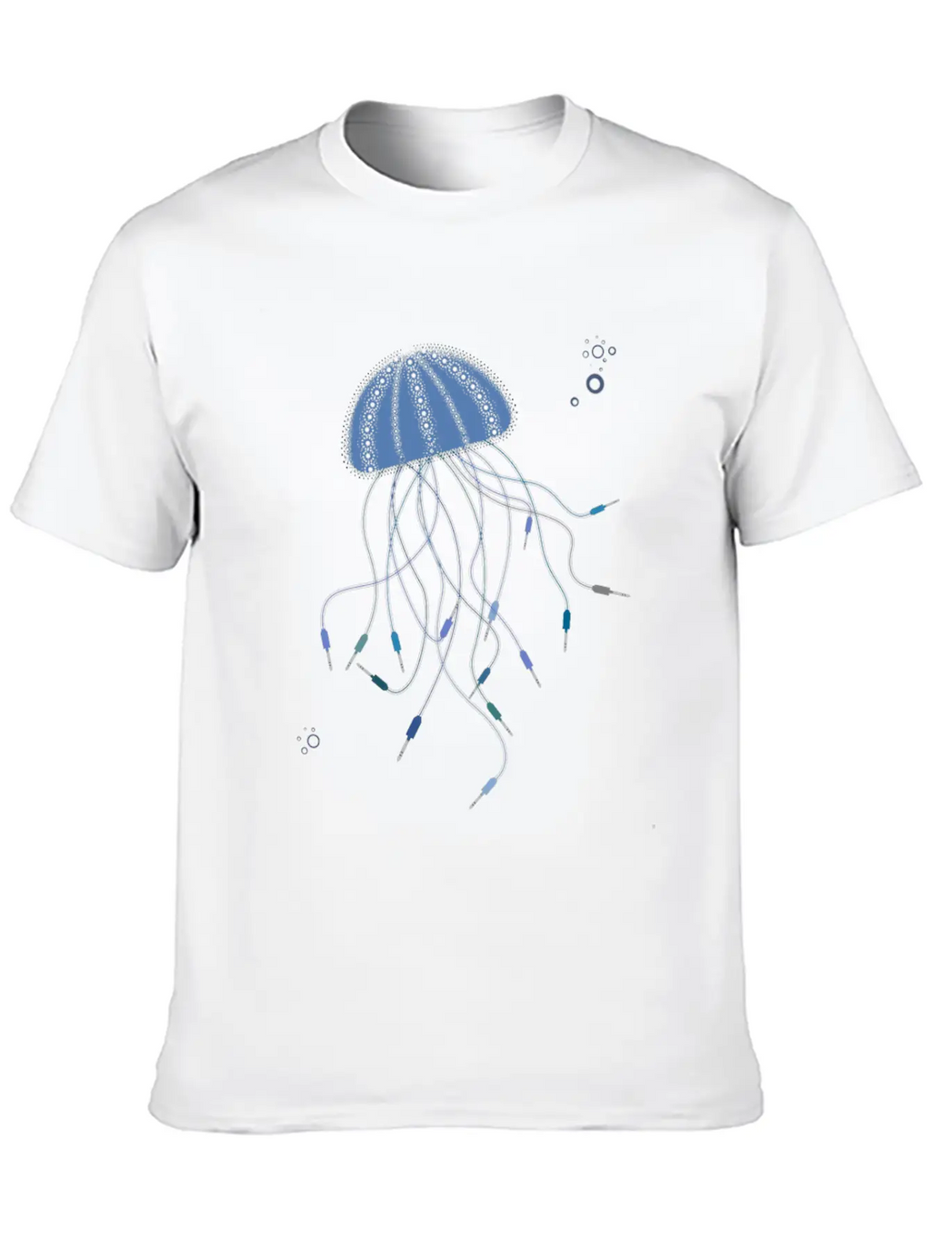 Modular Jellyfish Synthesizer Unisex Short Sleeve Soft Cotton T-Shirt – Casual Everyday Wear