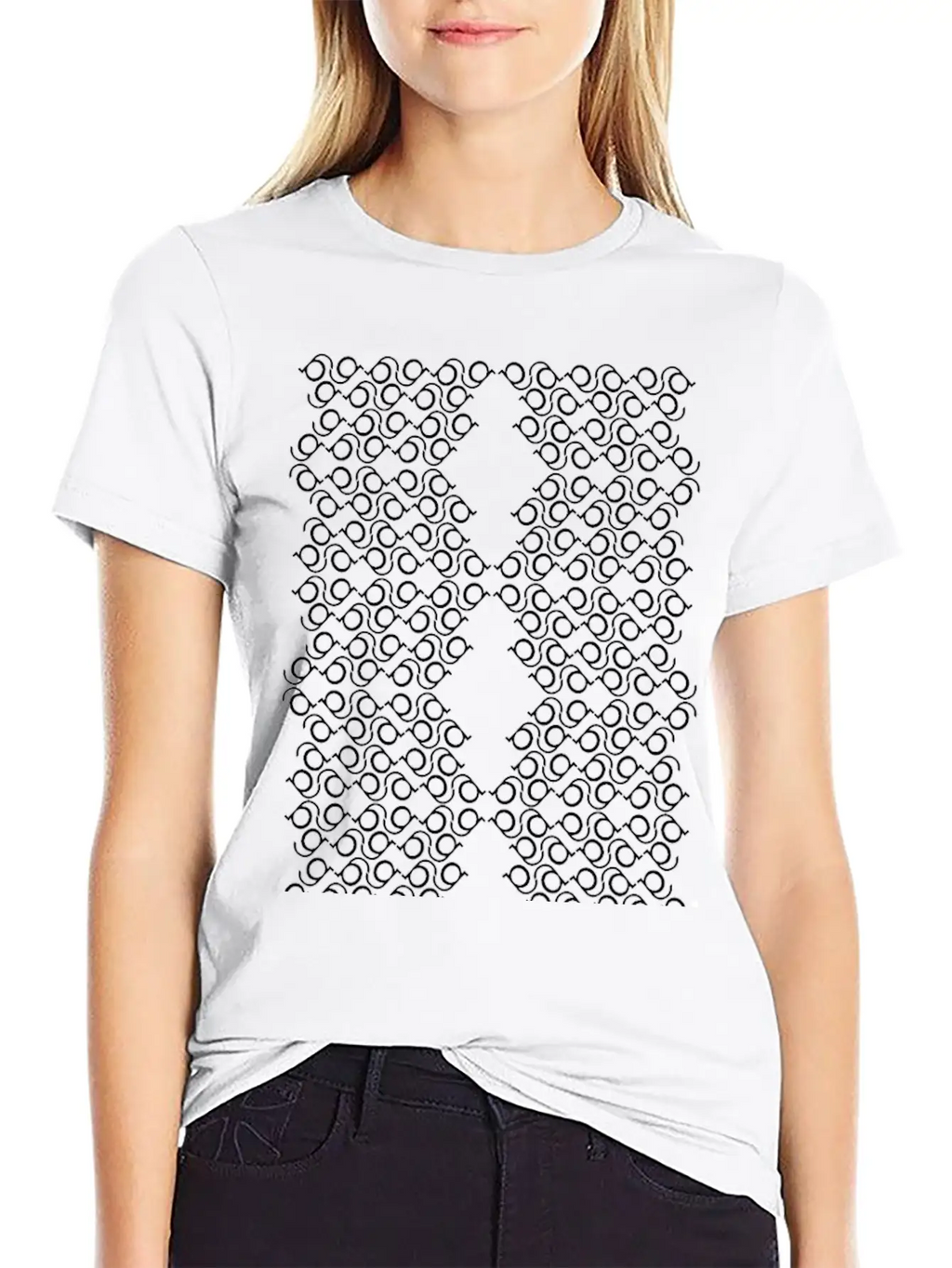 Modulos Gg Negro Casual Graphic T-Shirt – Simple And Comfortable Daily Wear