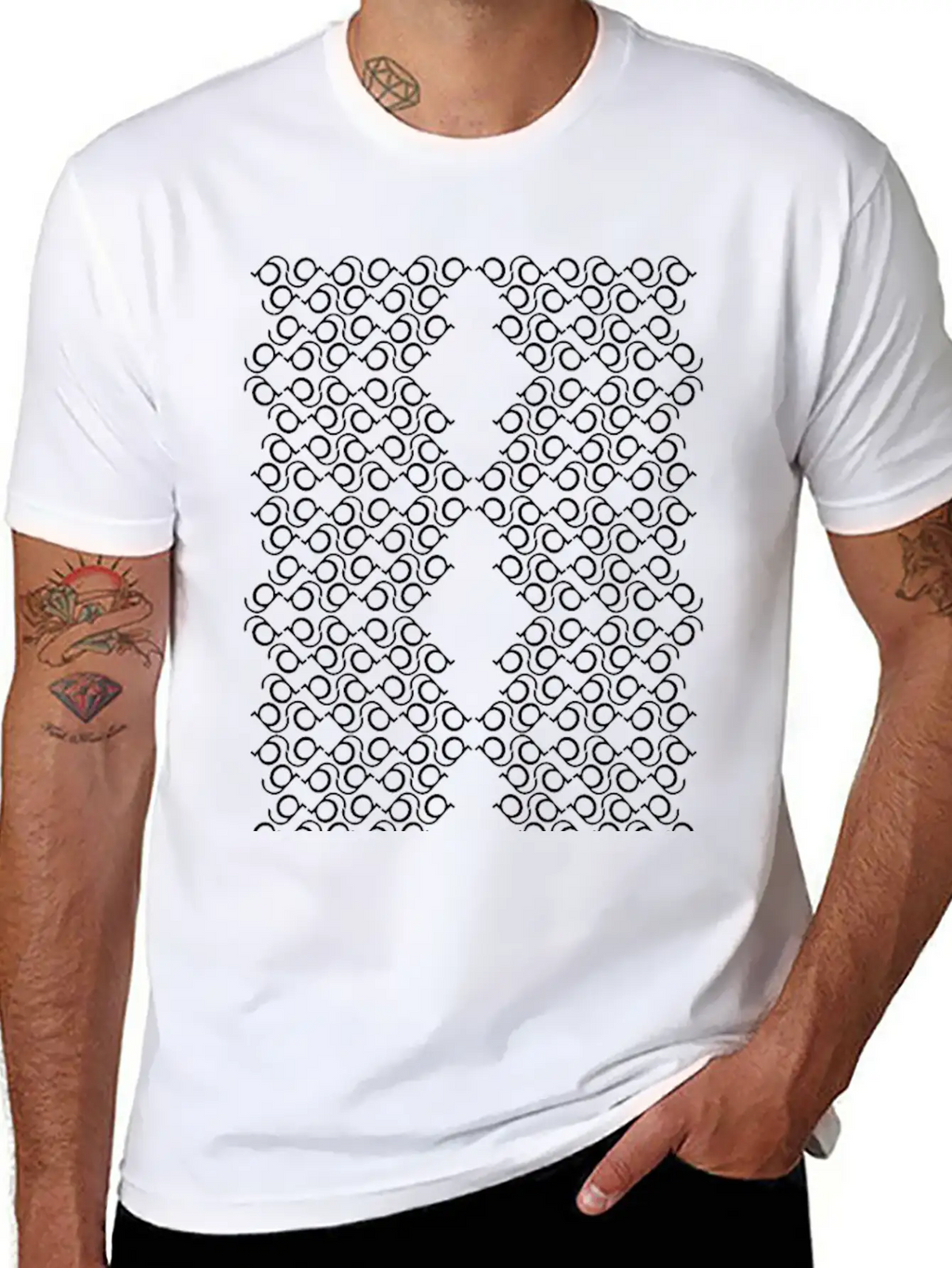 Modulos Gg Negro Casual Graphic T-Shirt – Simple And Comfortable Daily Wear