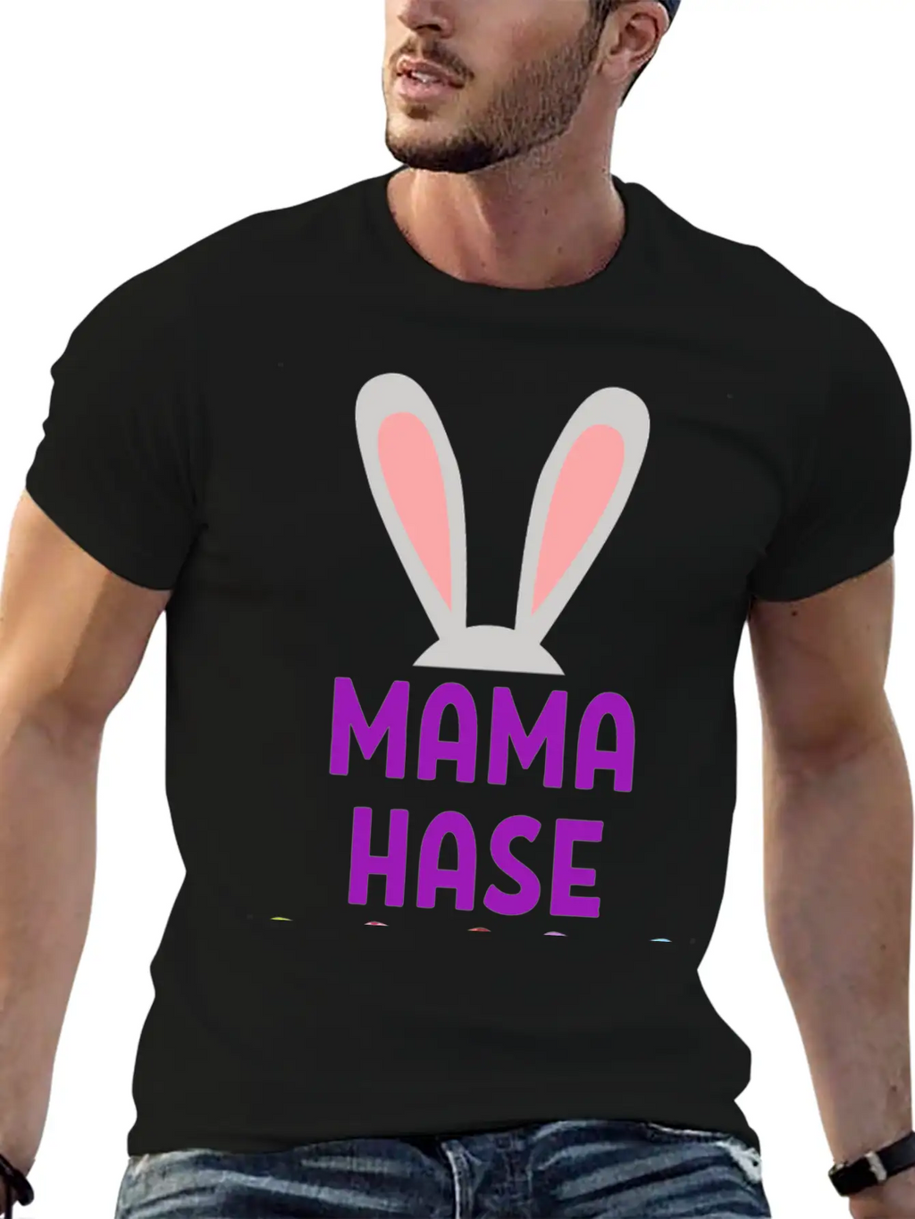 Mom Bunny Easter Spring Gift Easterbunny Unisex Short Sleeve Soft Cotton T-Shirt – Casual Everyday Wear