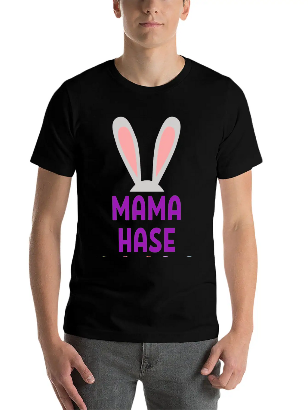 Mom Bunny Easter Spring Gift Easterbunny Unisex Short Sleeve Soft Cotton T-Shirt – Casual Everyday Wear