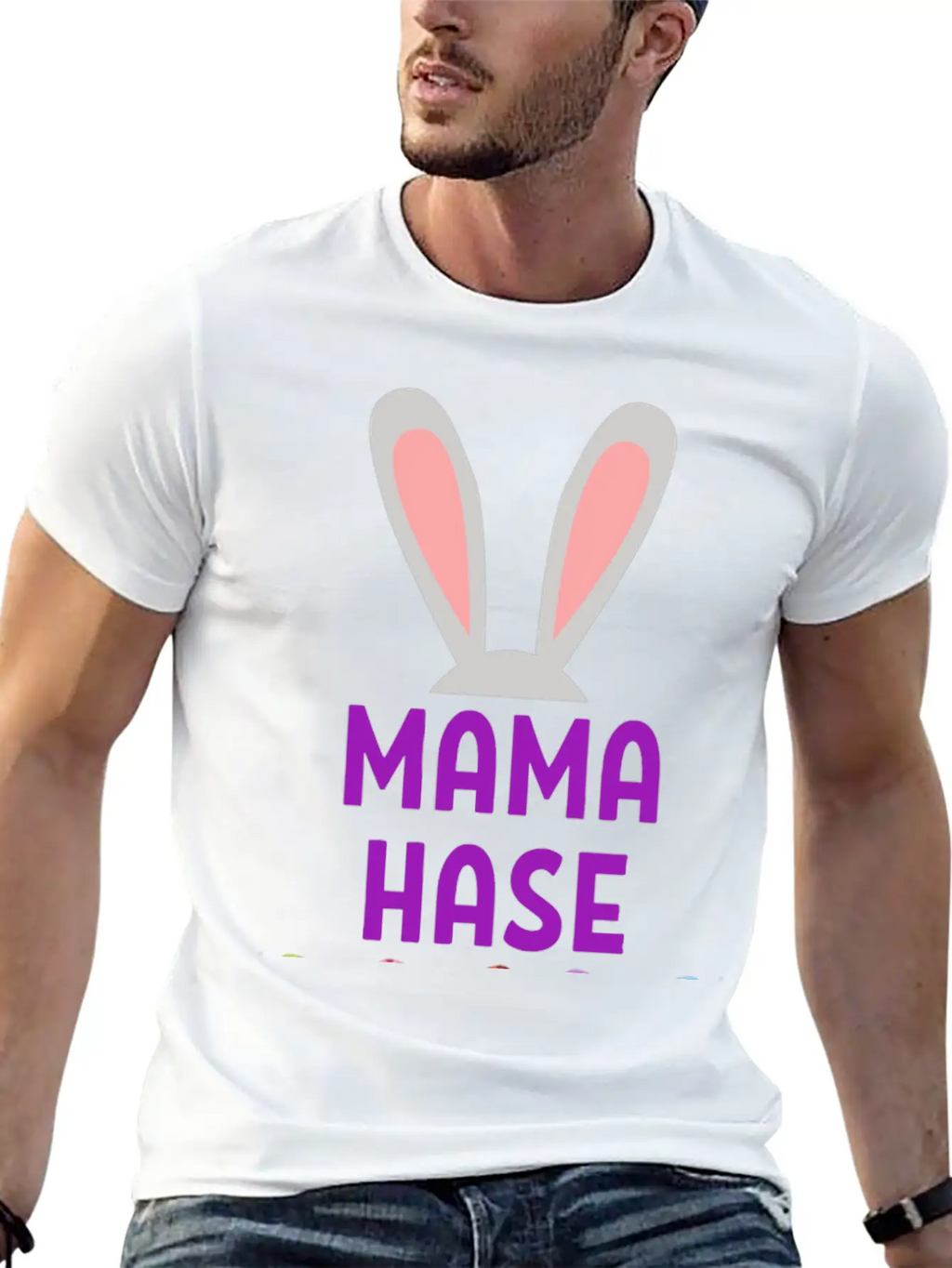 Mom Bunny Easter Spring Gift Easterbunny Unisex Short Sleeve Soft Cotton T-Shirt – Casual Everyday Wear