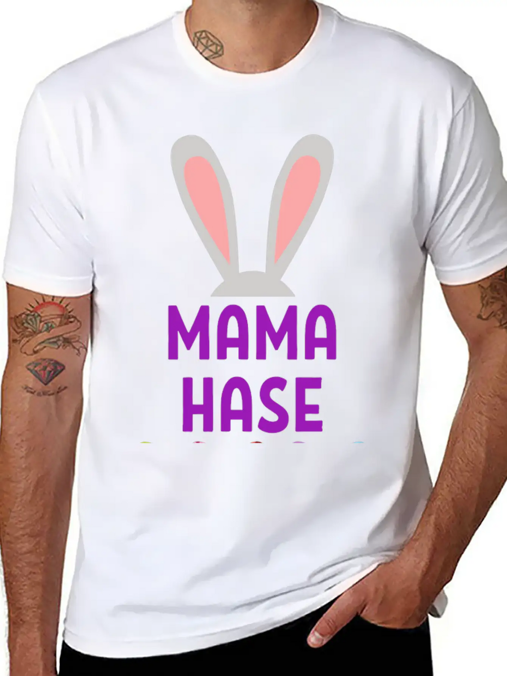 Mom Bunny Easter Spring Gift Easterbunny Unisex Short Sleeve Soft Cotton T-Shirt – Casual Everyday Wear