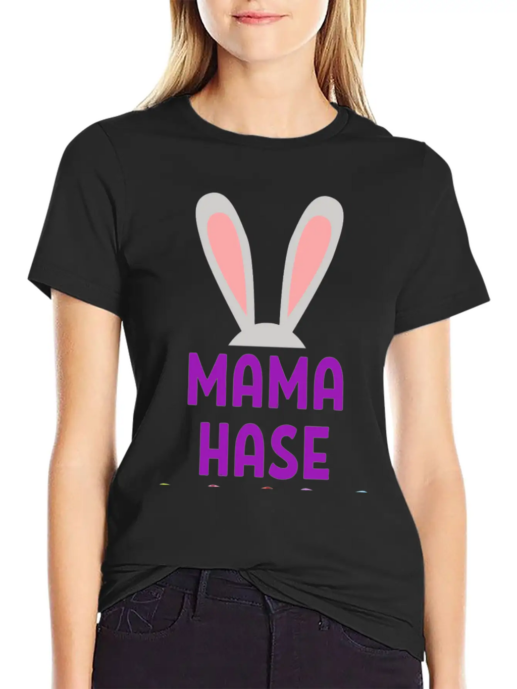 Mom Bunny Easter Spring Gift Easterbunny Unisex Short Sleeve Soft Cotton T-Shirt – Casual Everyday Wear