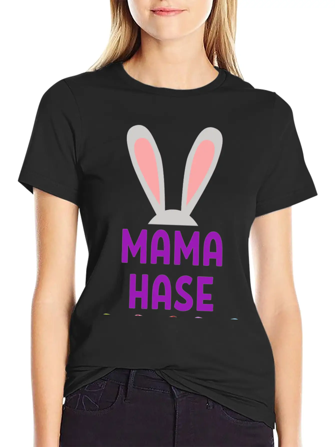 Mom Bunny Easter Spring Gift Easterbunny Unisex Short Sleeve Soft Cotton T-Shirt – Casual Everyday Wear