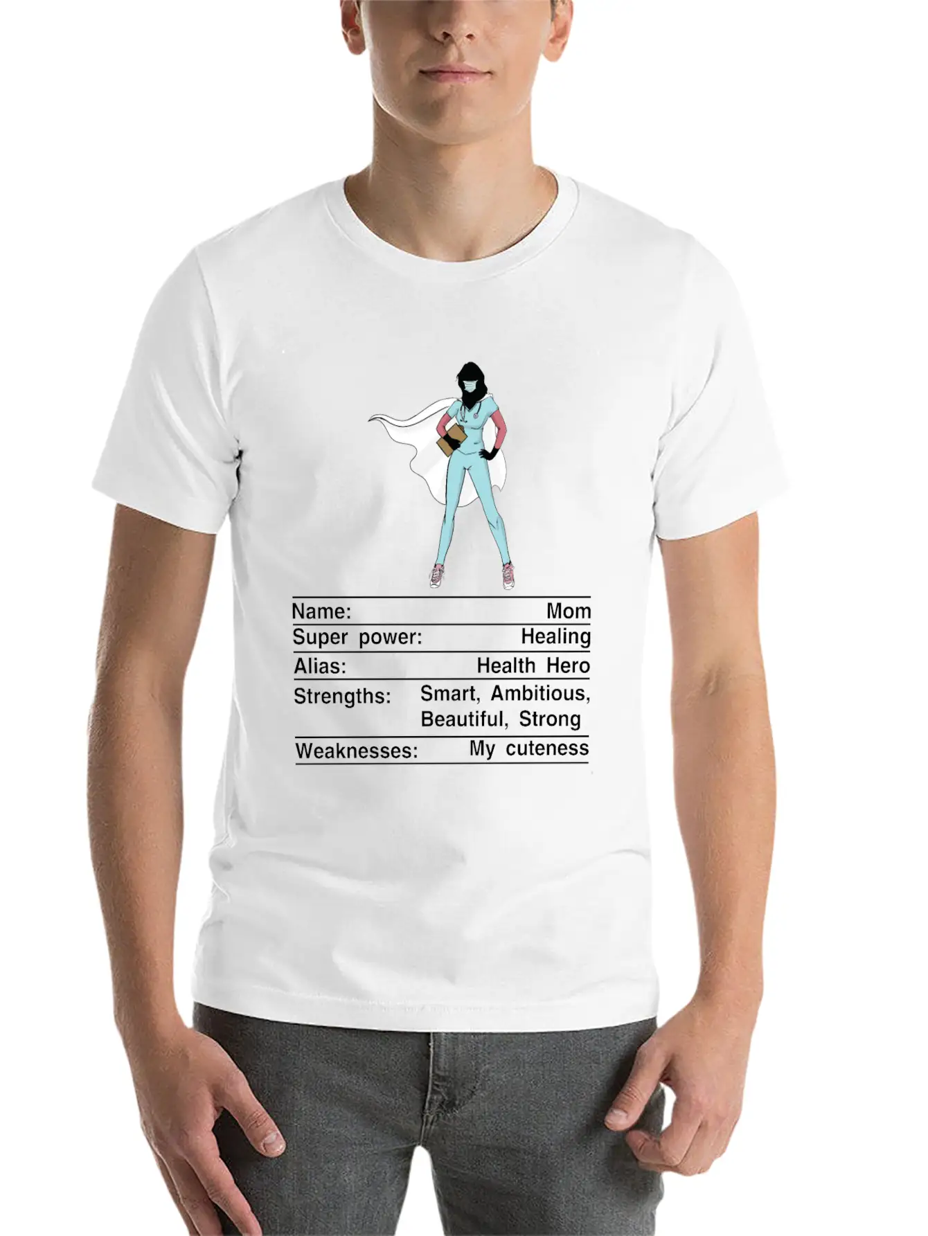 Mom Nutrition Facts Funny Mother's Day Breathable Soft Cotton T-Shirt – Timeless Casual Look