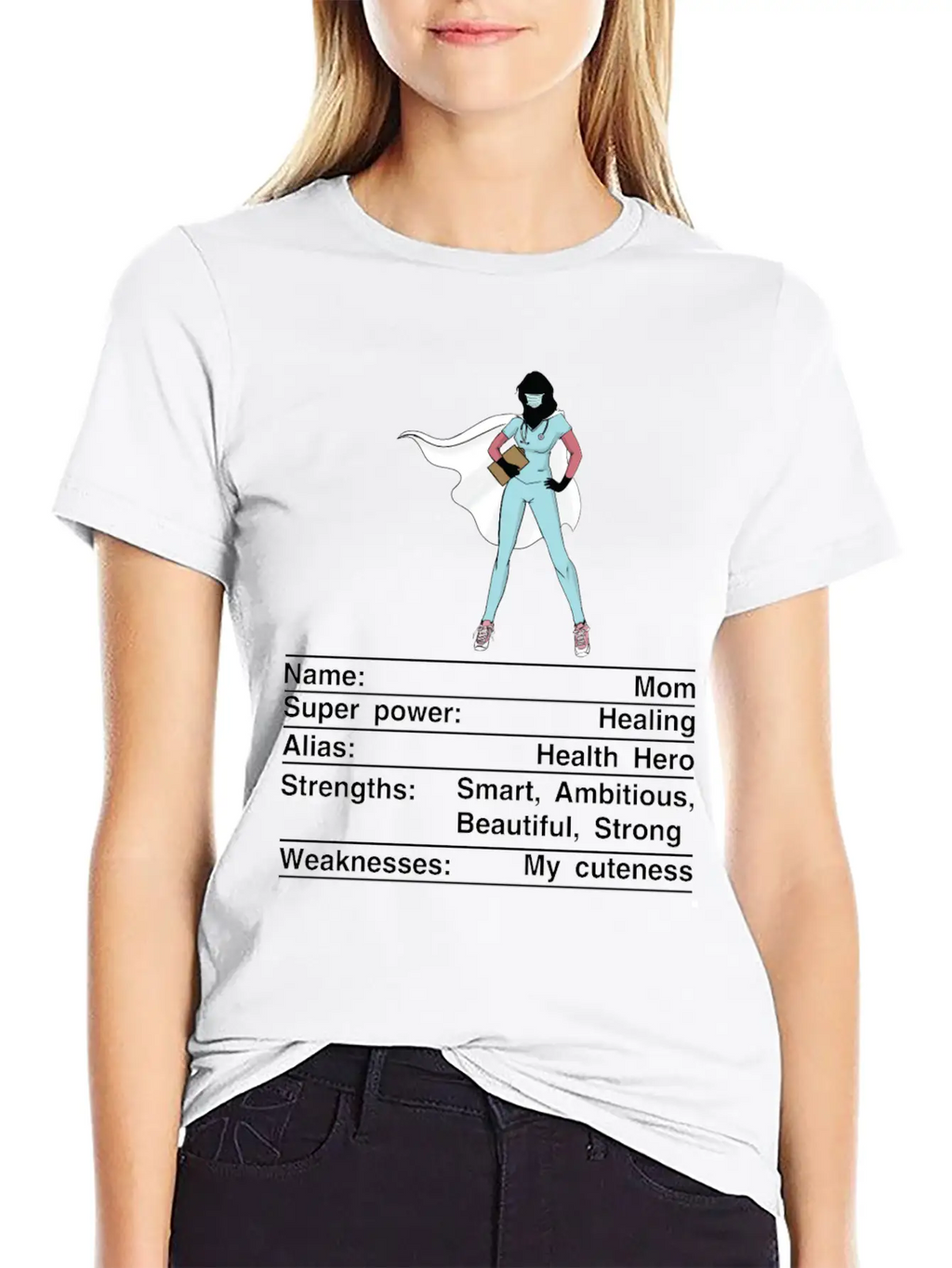 Mom Nutrition Facts Funny Mother's Day Breathable Soft Cotton T-Shirt – Timeless Casual Look