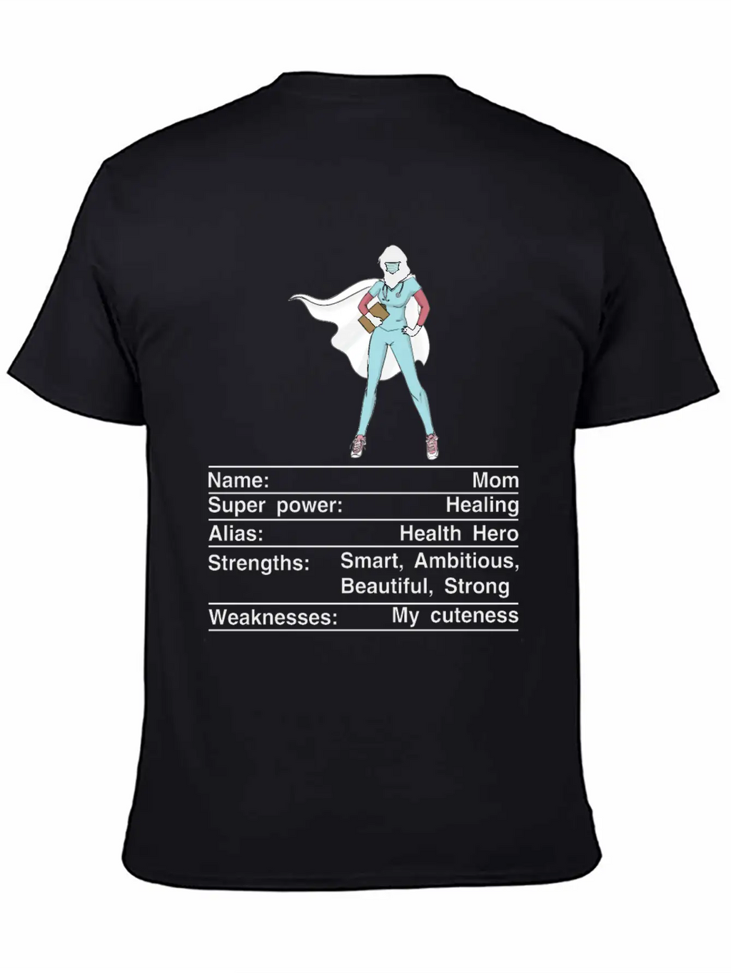 Mom Nutrition Facts Funny Mother's Day Breathable Soft Cotton T-Shirt – Timeless Casual Look