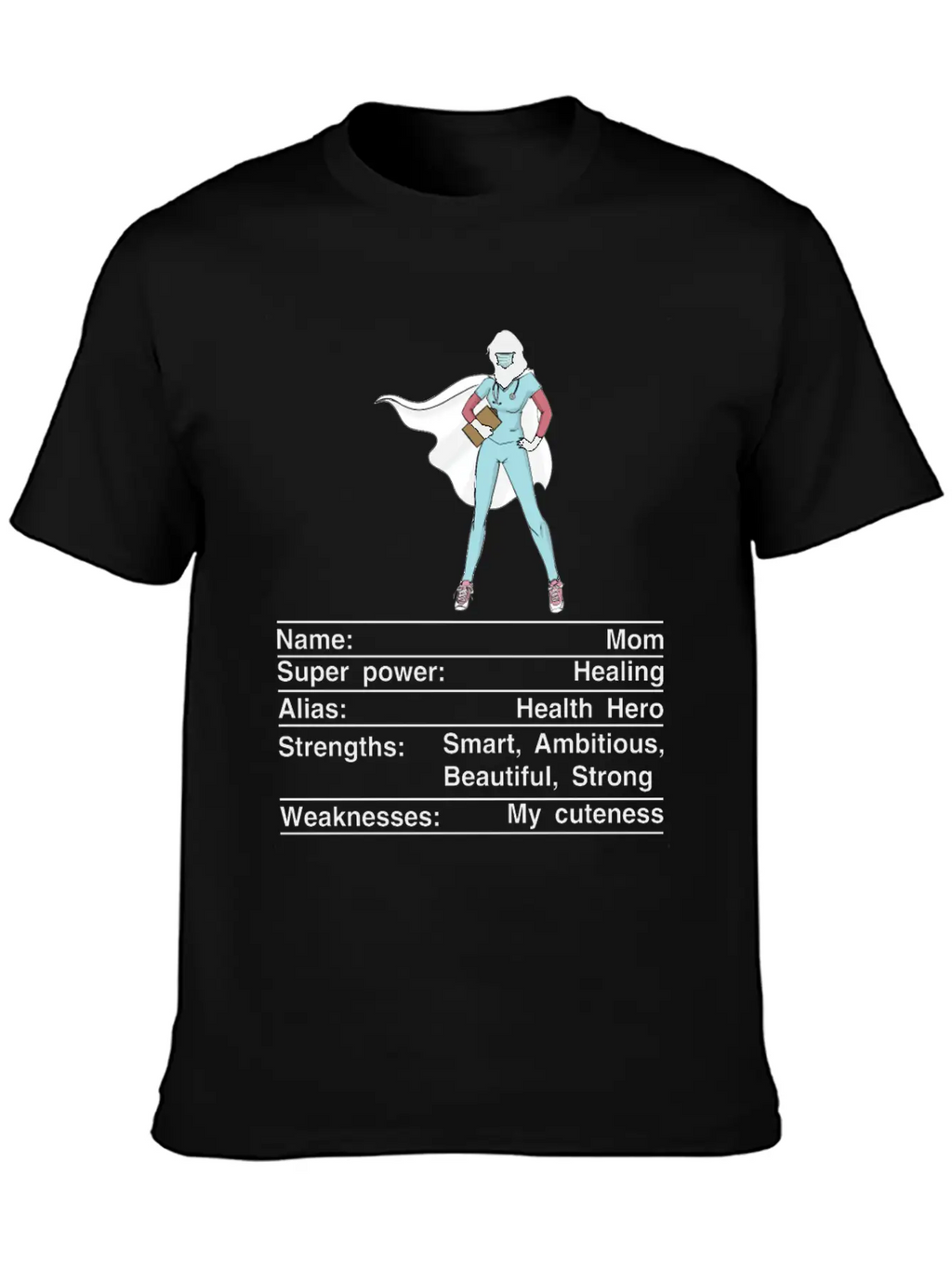 Mom Nutrition Facts Funny Mother's Day Breathable Soft Cotton T-Shirt – Timeless Casual Look