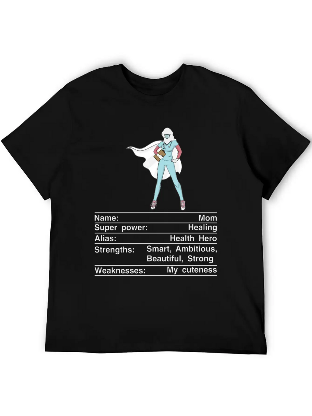 Mom Nutrition Facts Funny Mother's Day Breathable Soft Cotton T-Shirt – Timeless Casual Look