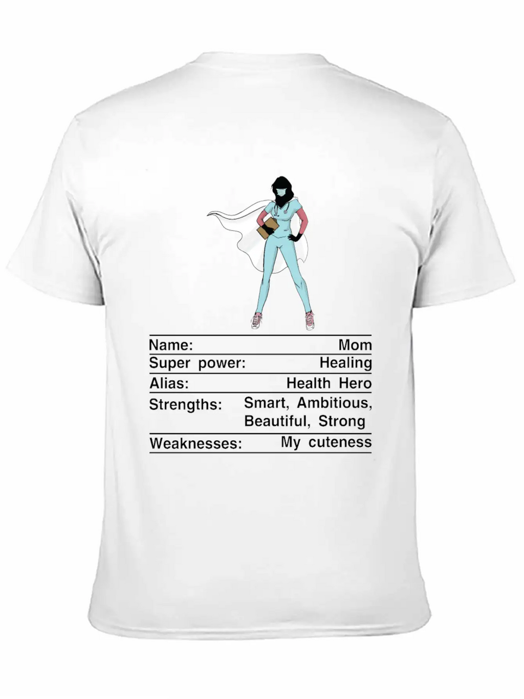Mom Nutrition Facts Funny Mother's Day Breathable Soft Cotton T-Shirt – Timeless Casual Look