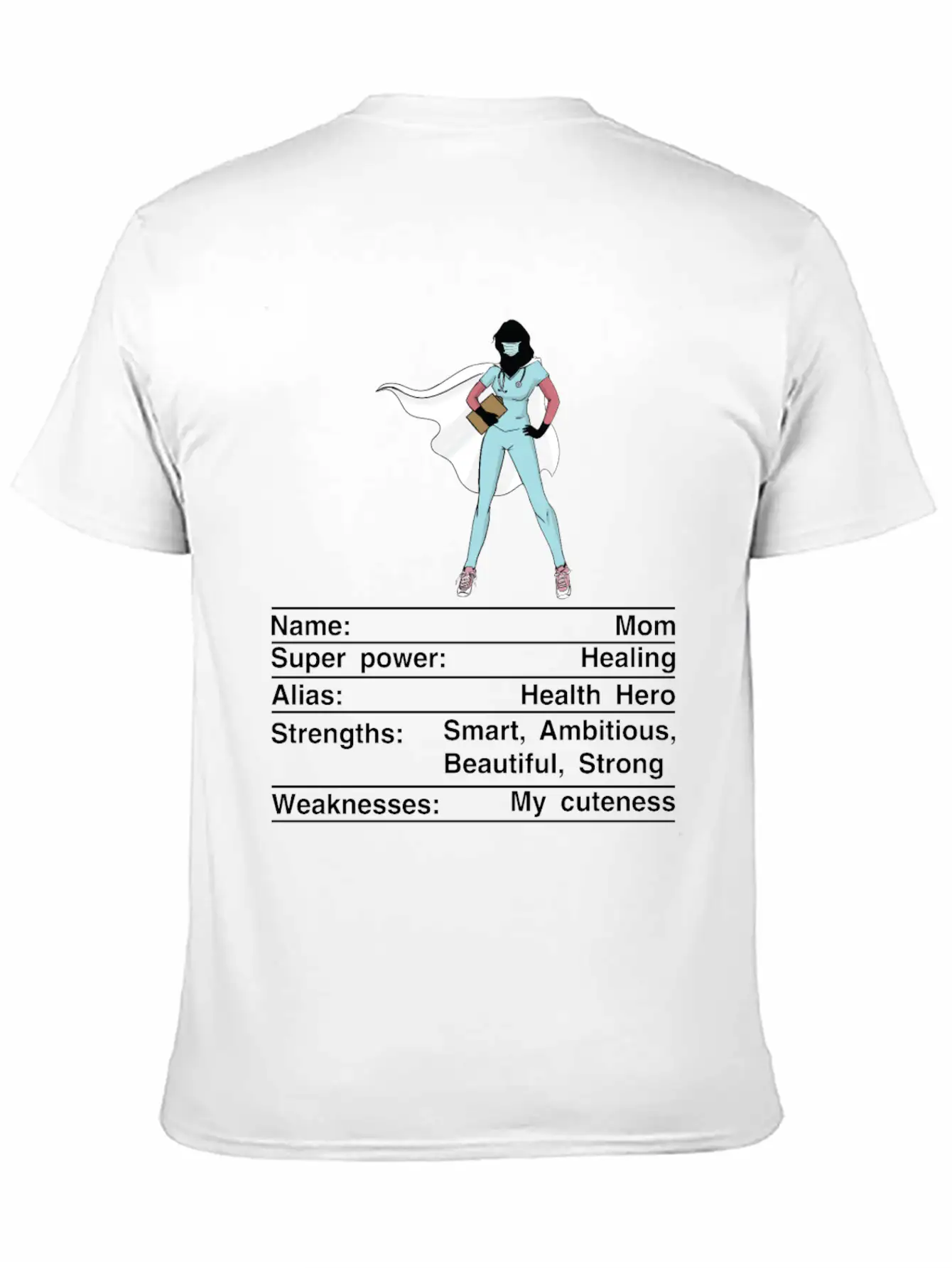 Mom Nutrition Facts Funny Mother's Day Breathable Soft Cotton T-Shirt – Timeless Casual Look