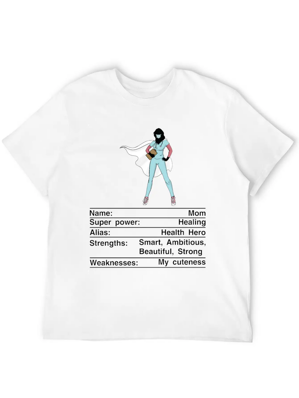 Mom Nutrition Facts Funny Mother's Day Breathable Soft Cotton T-Shirt – Timeless Casual Look