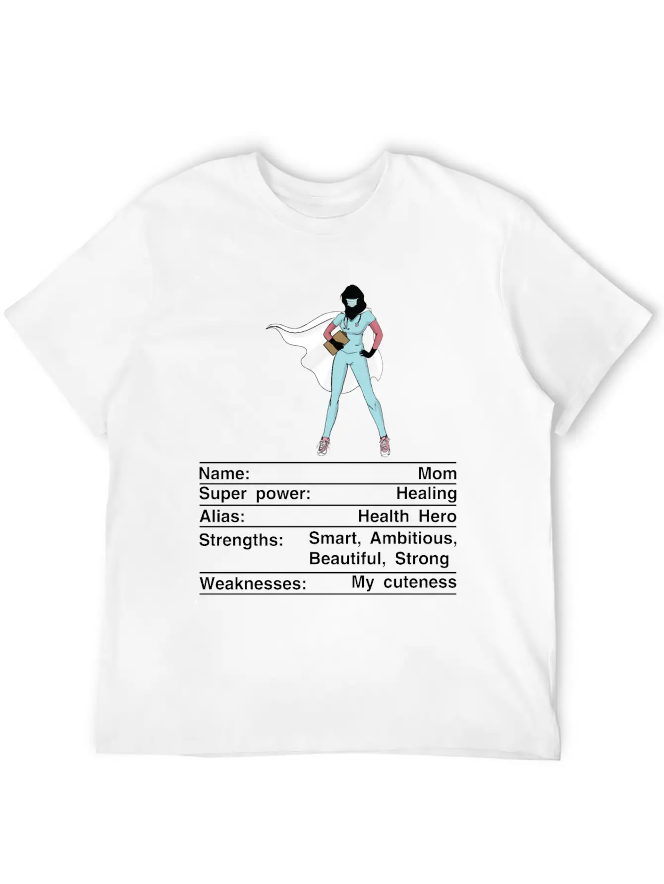 Mom Nutrition Facts Funny Mother's Day Breathable Soft Cotton T-Shirt – Timeless Casual Look