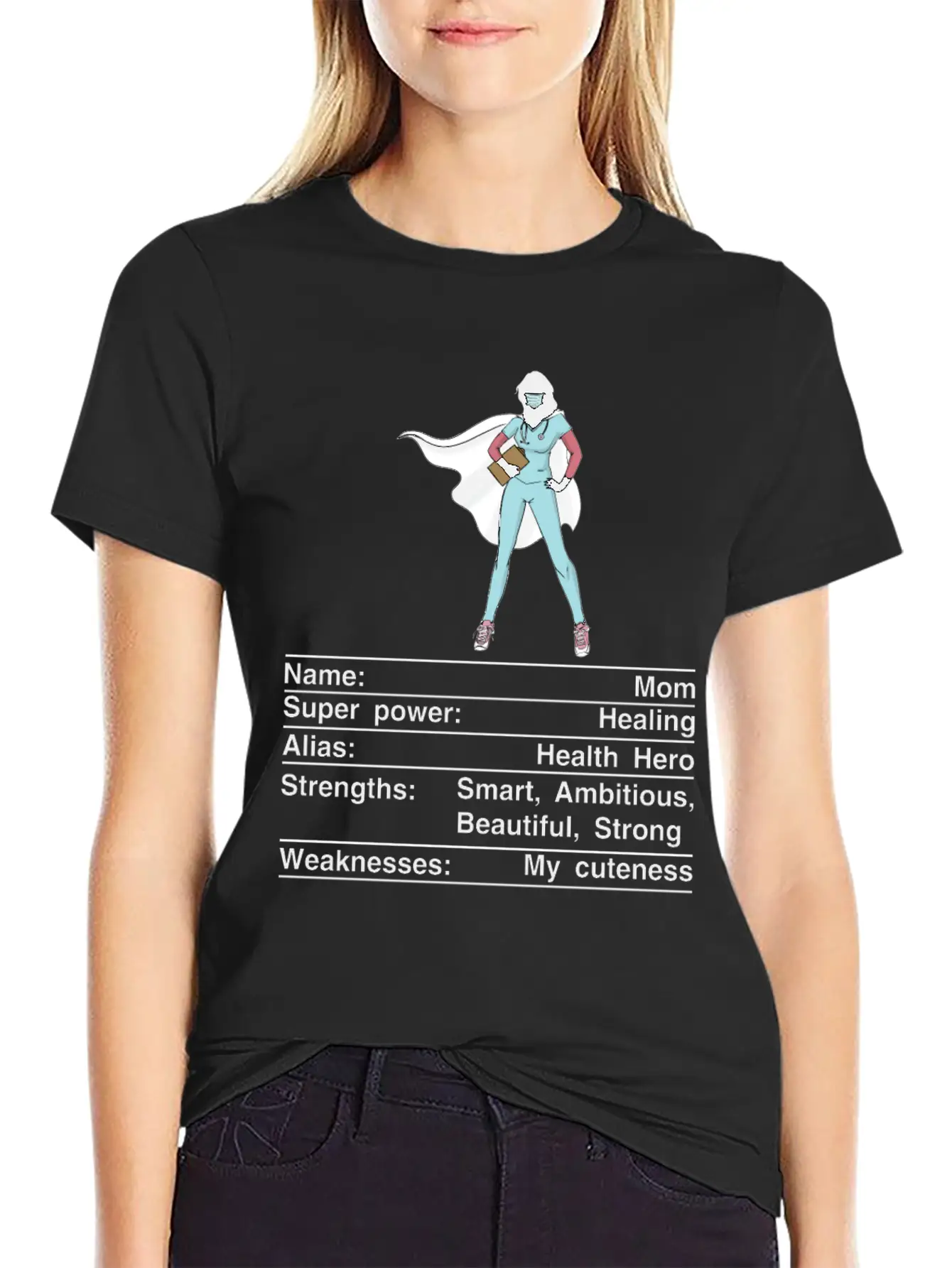 Mom Nutrition Facts Funny Mother's Day Breathable Soft Cotton T-Shirt – Timeless Casual Look