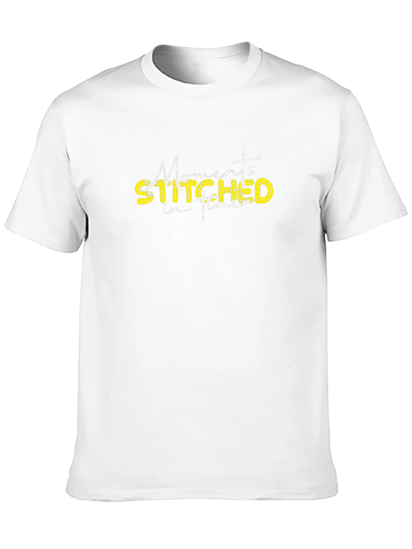 Moments Stitched In Time - Memory Unisex Short Sleeve Soft Cotton T-Shirt – Casual Everyday Wear