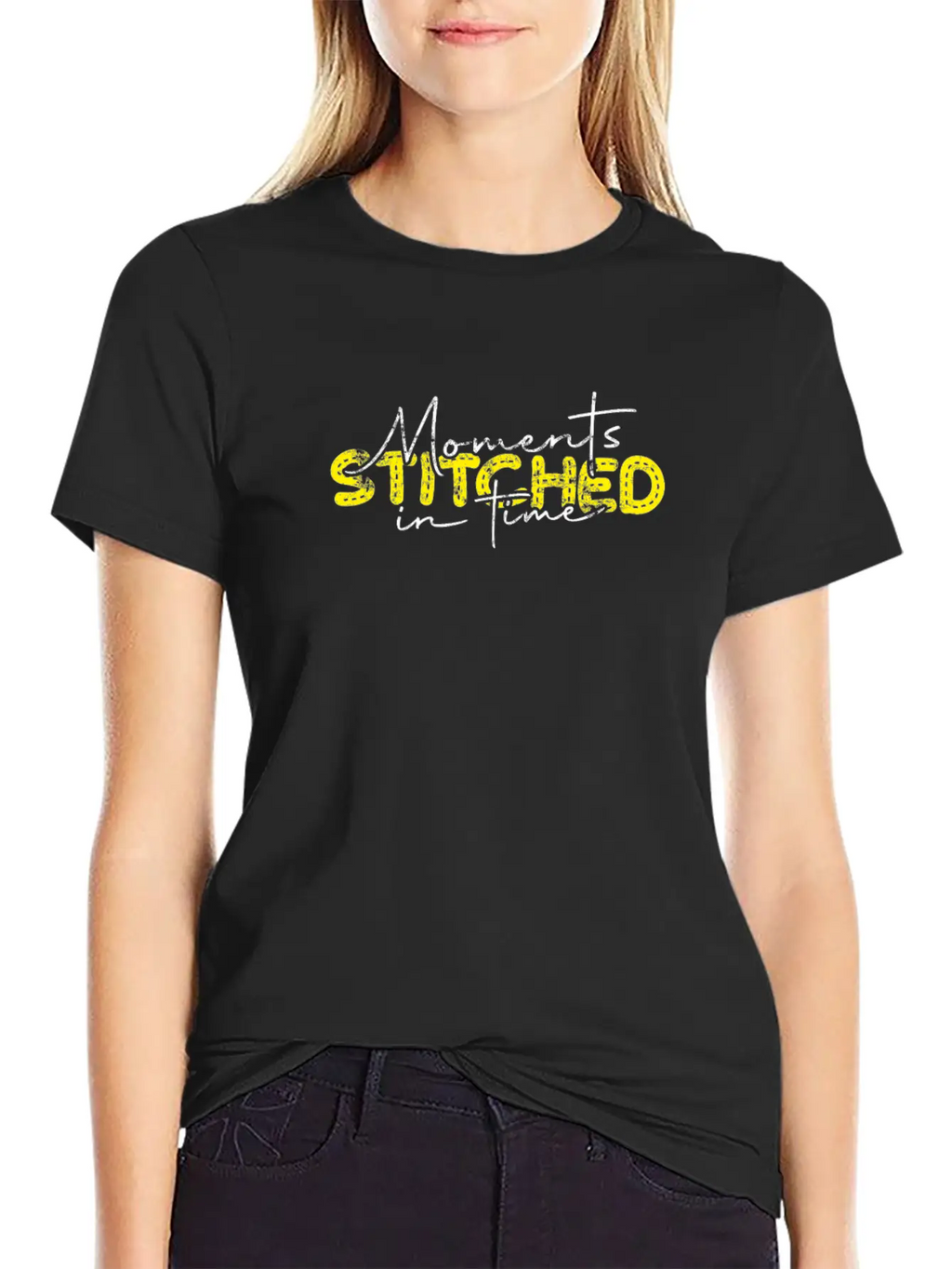 Moments Stitched In Time - Memory Unisex Short Sleeve Soft Cotton T-Shirt – Casual Everyday Wear